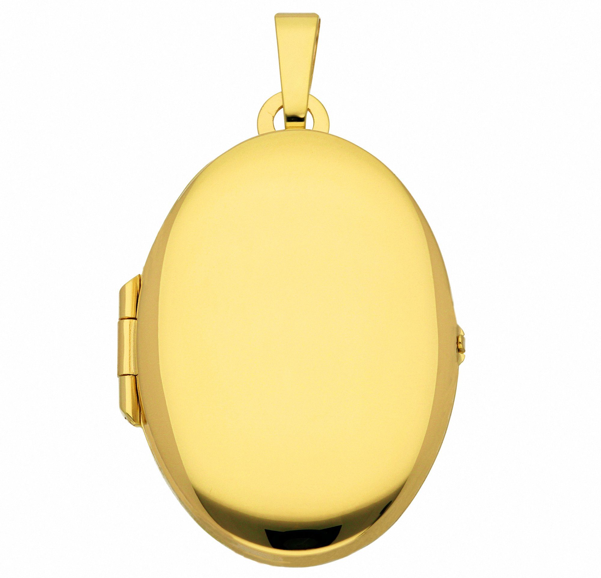 Adelia´s Kette Gold mit Anhänger Medaillon Halskette Set mit Schmuckset - 333 Anhänger