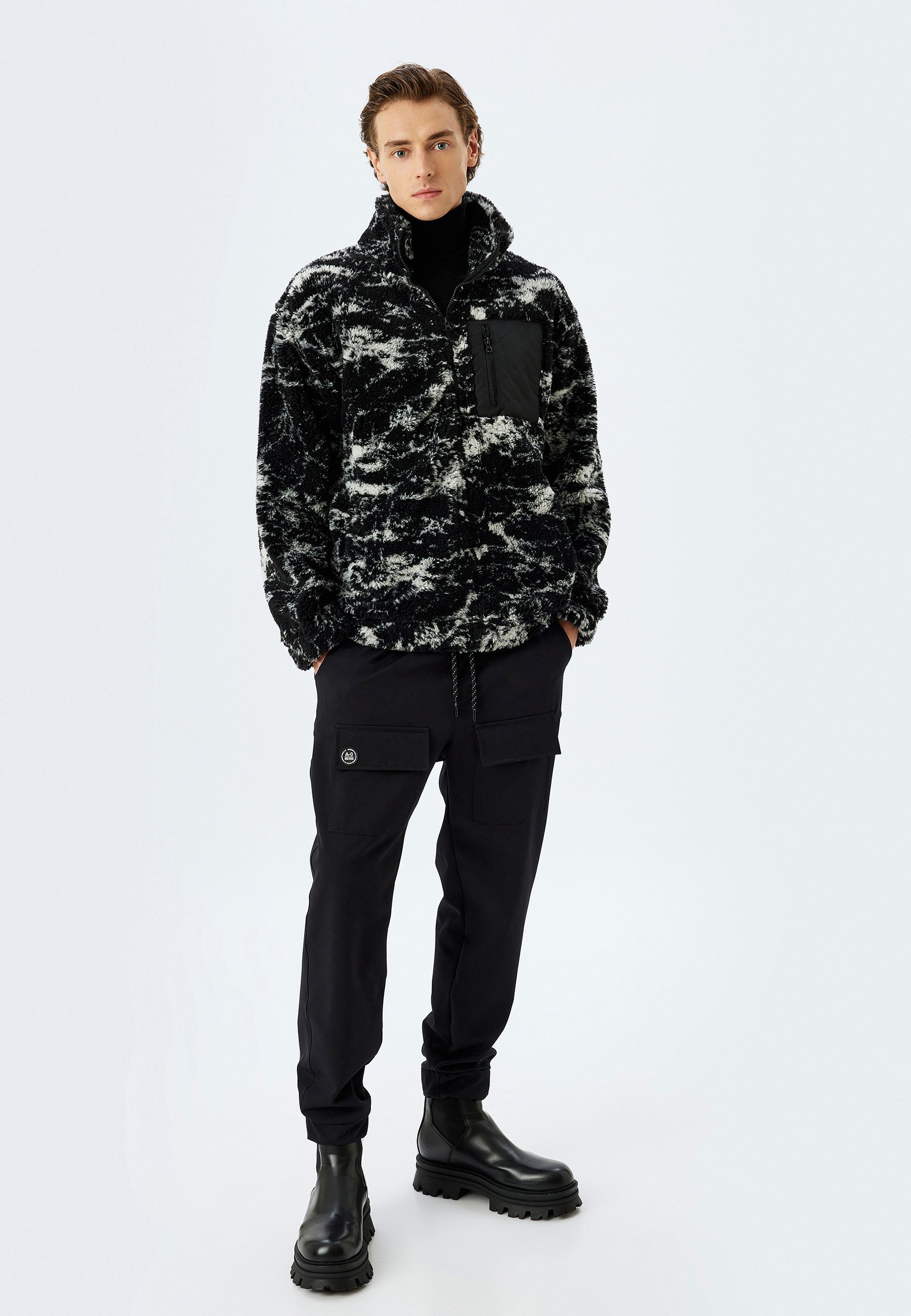 Koton Jerseyblazer Regular Einsatz Von Zwei Verschiedenen Stoffen Jerseyblazer