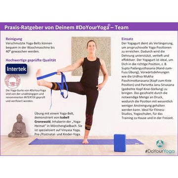 #DoYourYoga Yogagurt Amita, mit stabilem Ring-Verschluss für maximale Flexibilität bei Übungen