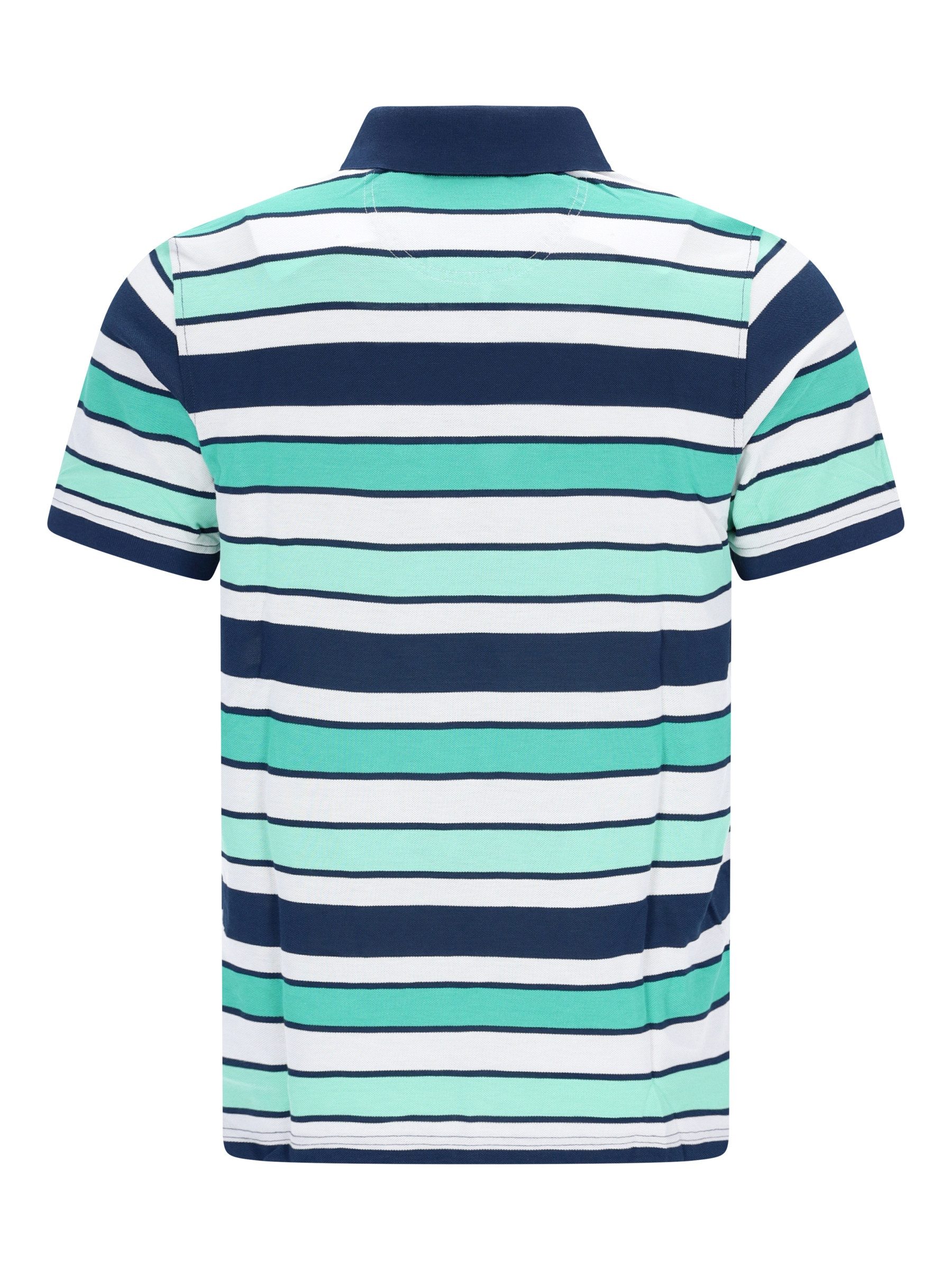 Hajo Poloshirt Pikeepolo in garngefärbtem Streifendessin allover - stay fresh-Qualitä