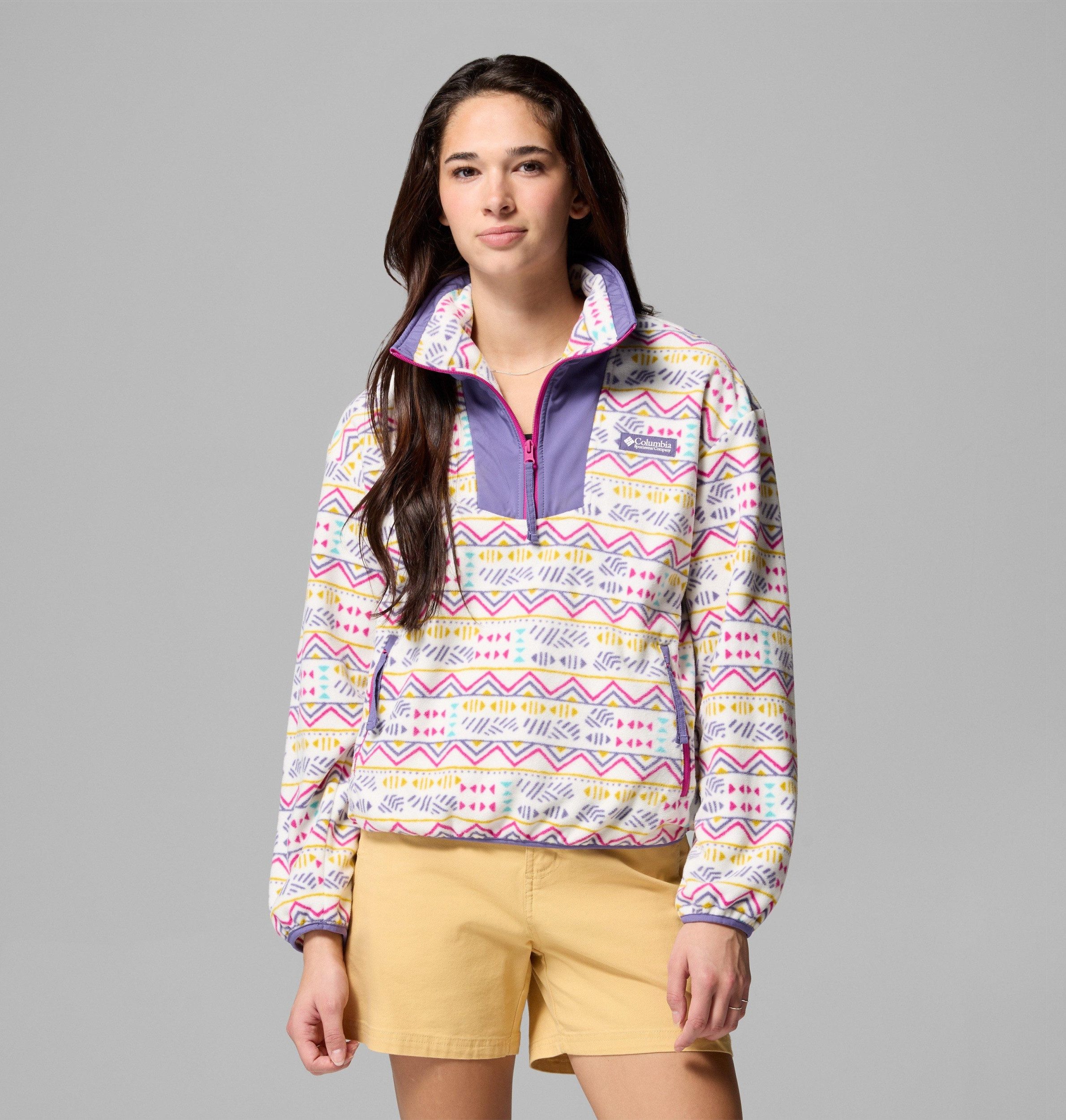Columbia Rollkragenpullover Sequoia Grove Printed Half Zip SEA SALT, HORIZONS