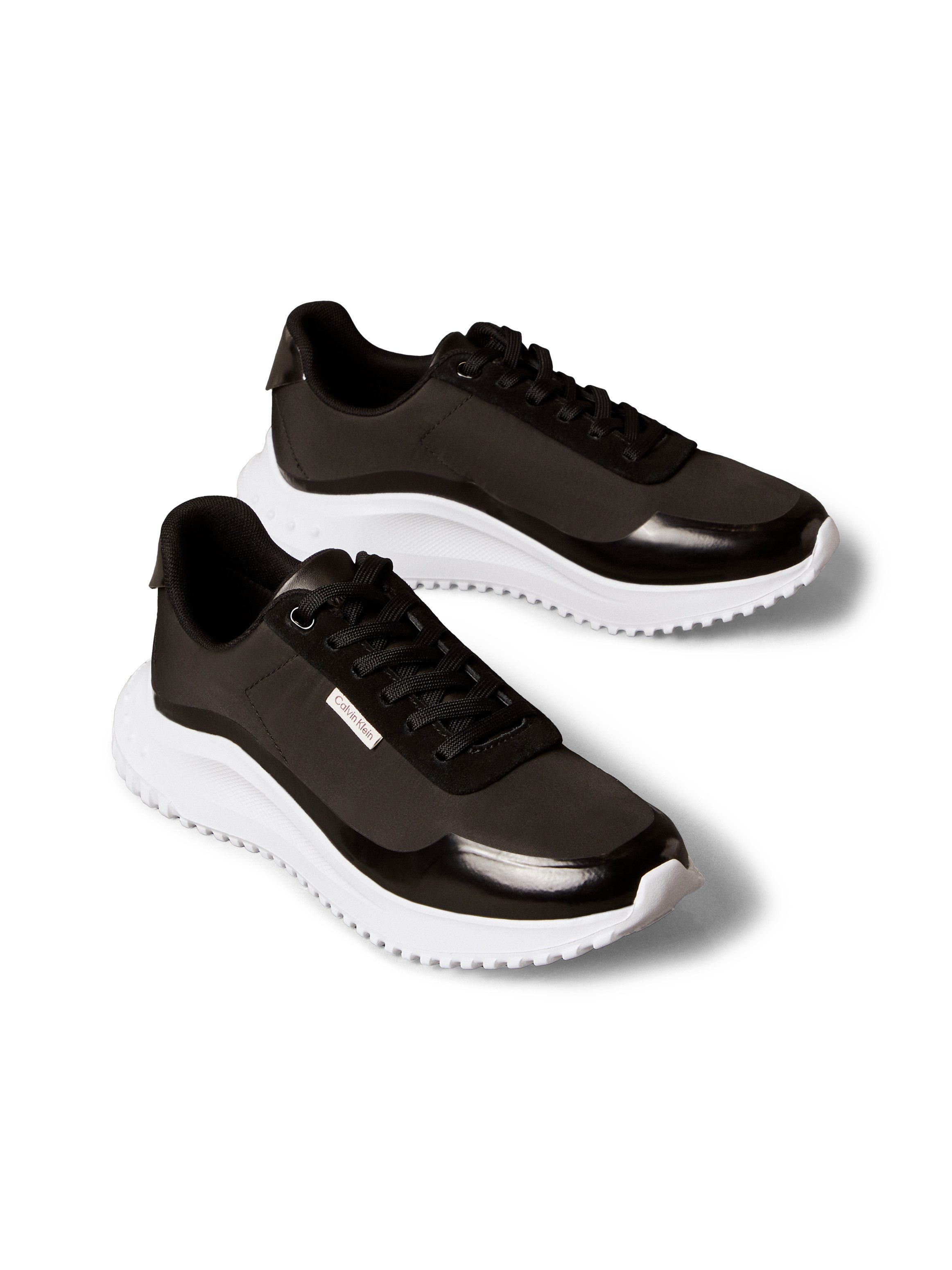 Calvin Klein Jeans EVA RUNNER LACE UP MAT MIX Sneaker Halbschuh, Freizeitschuh, Schnürschuh mit leichter Profilsohle