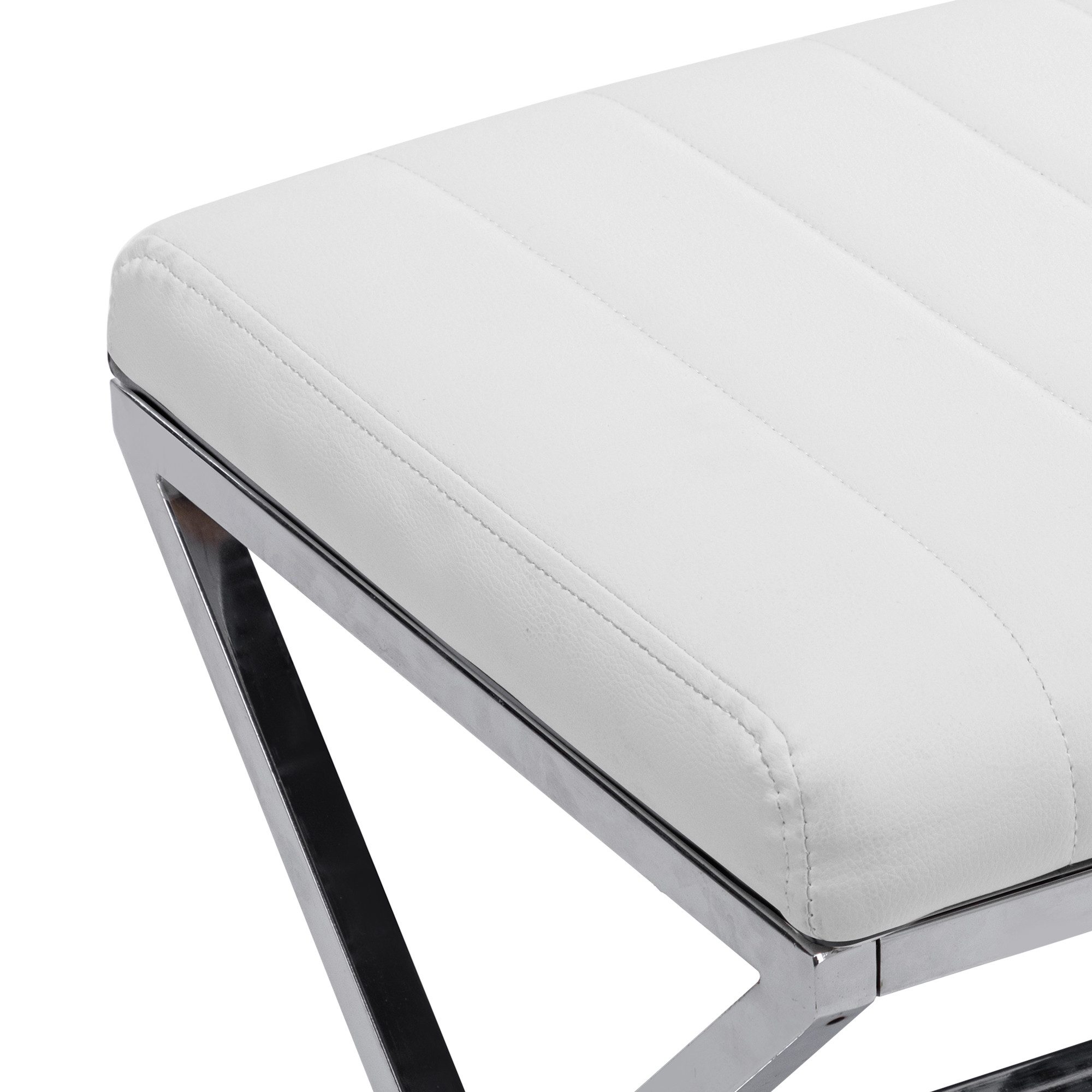 Duhome Hocker (9196A1), Sitzhocker Polsterhocker Fußhocker Gepolstert Hocker aus Kunstleder