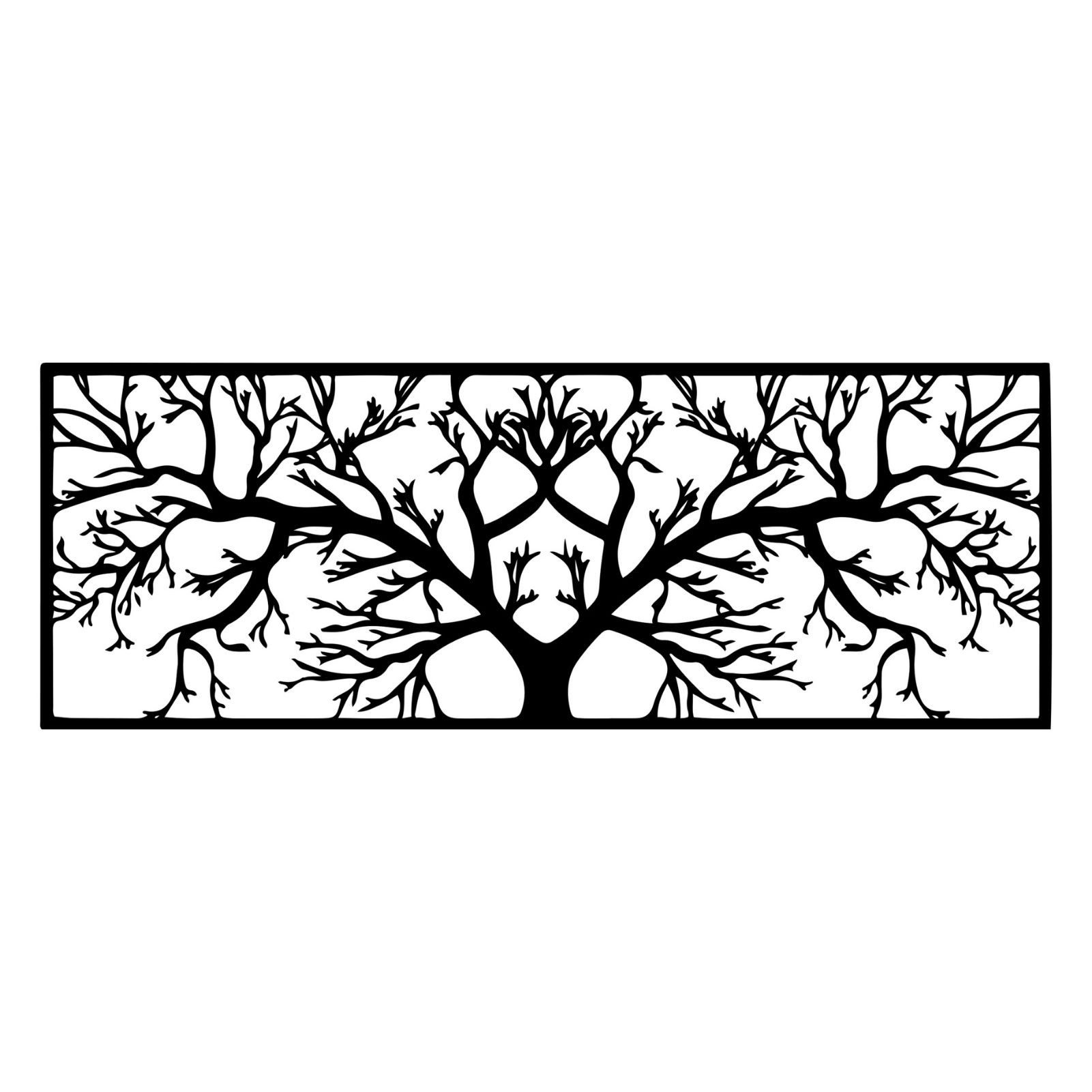 Wanddekoobjekt Baum des Lebens Metall Wanddekorationen, große Baum Dekorationen