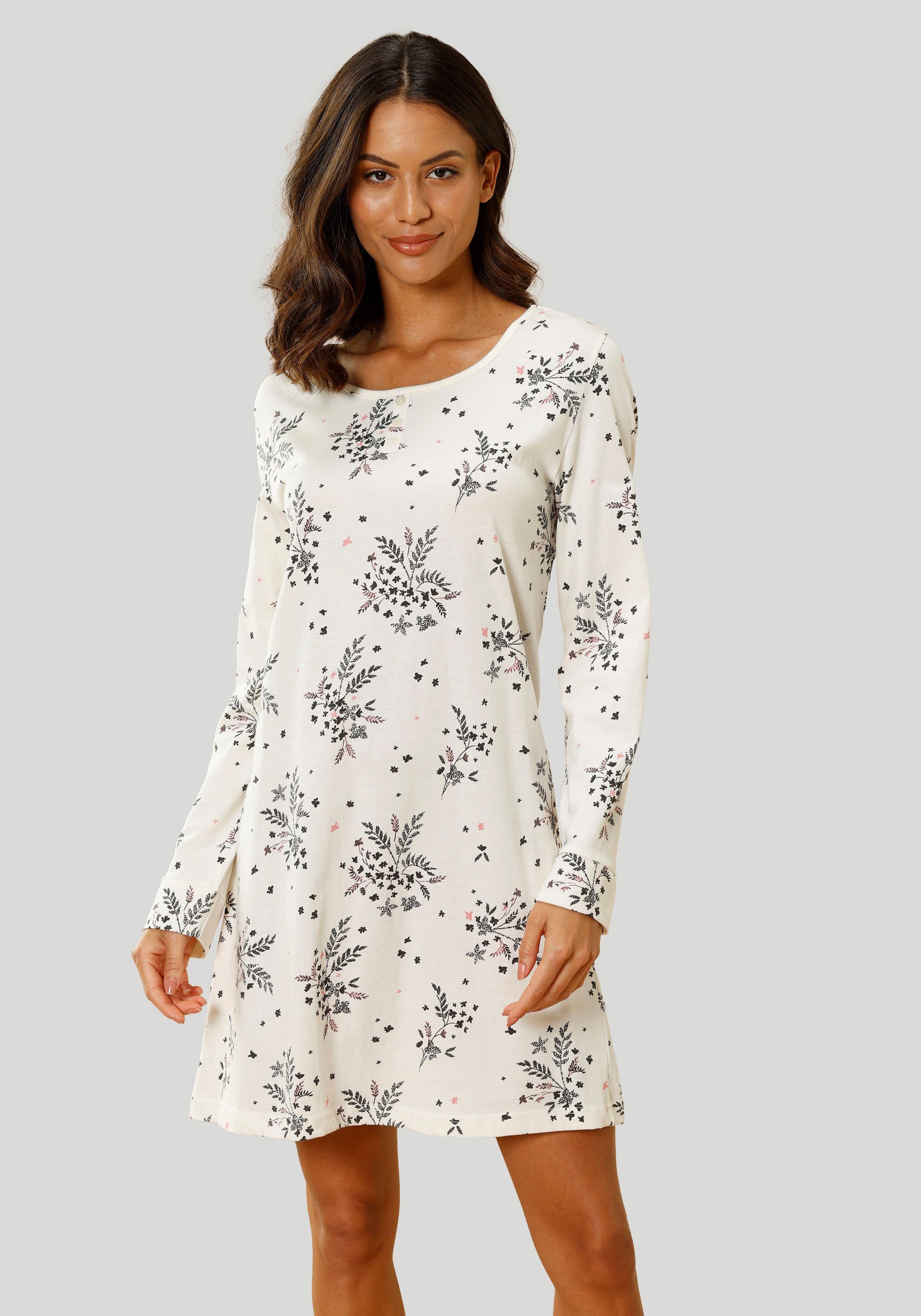 Vivance Dreams Nachthemd mit feinem Blumenprint