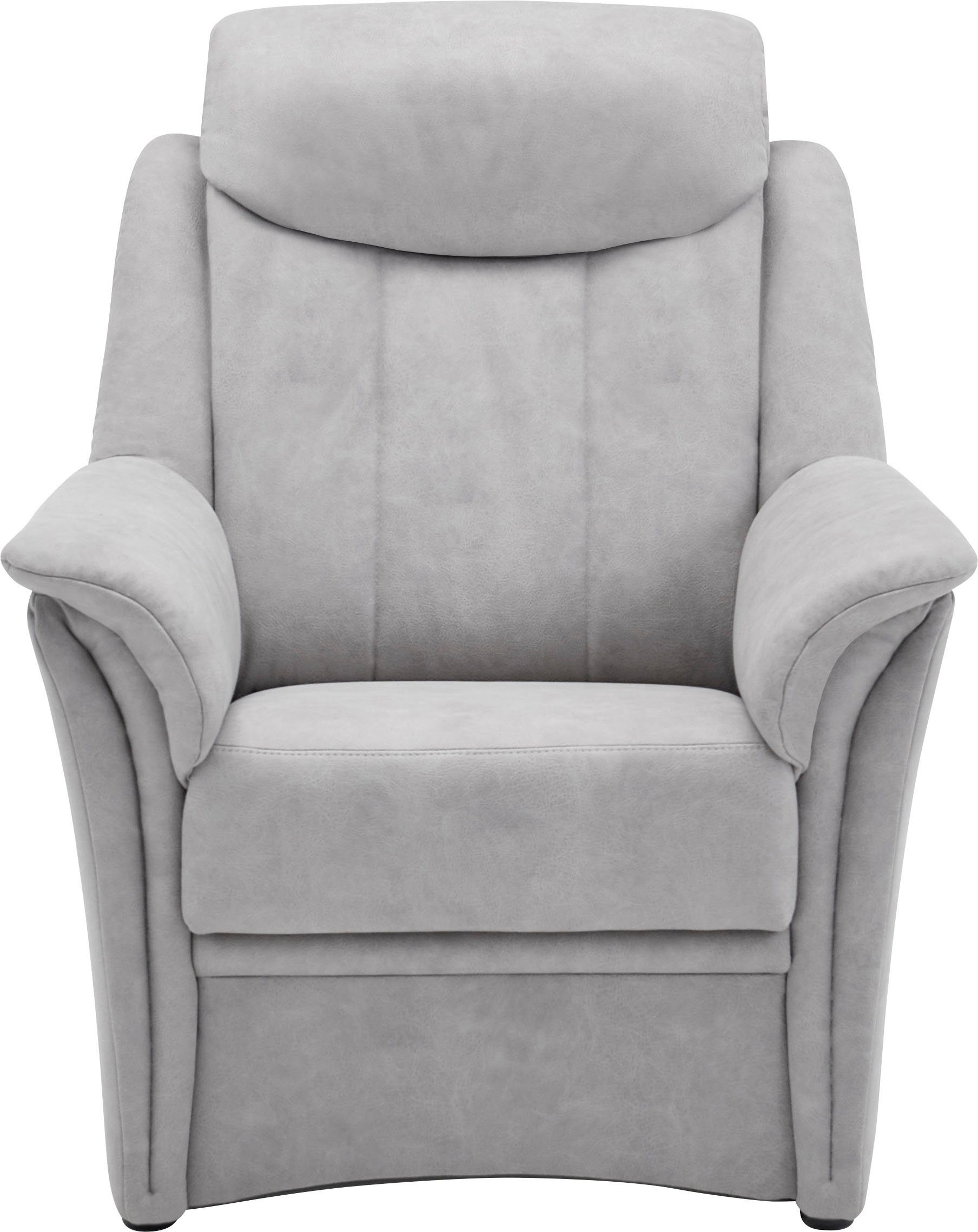 BECK 2x Polstergarnitur Sitzhöhe Sessel 49 3-tlg), und (Set, cm, in 3-Sitzer Kopfteilverstellung, VILLA Lugano,