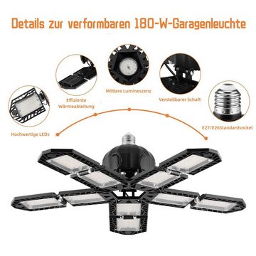 WILGOON LED Pendelleuchte 150W werkstattlampe LED Werkstatt Deckenleuchte