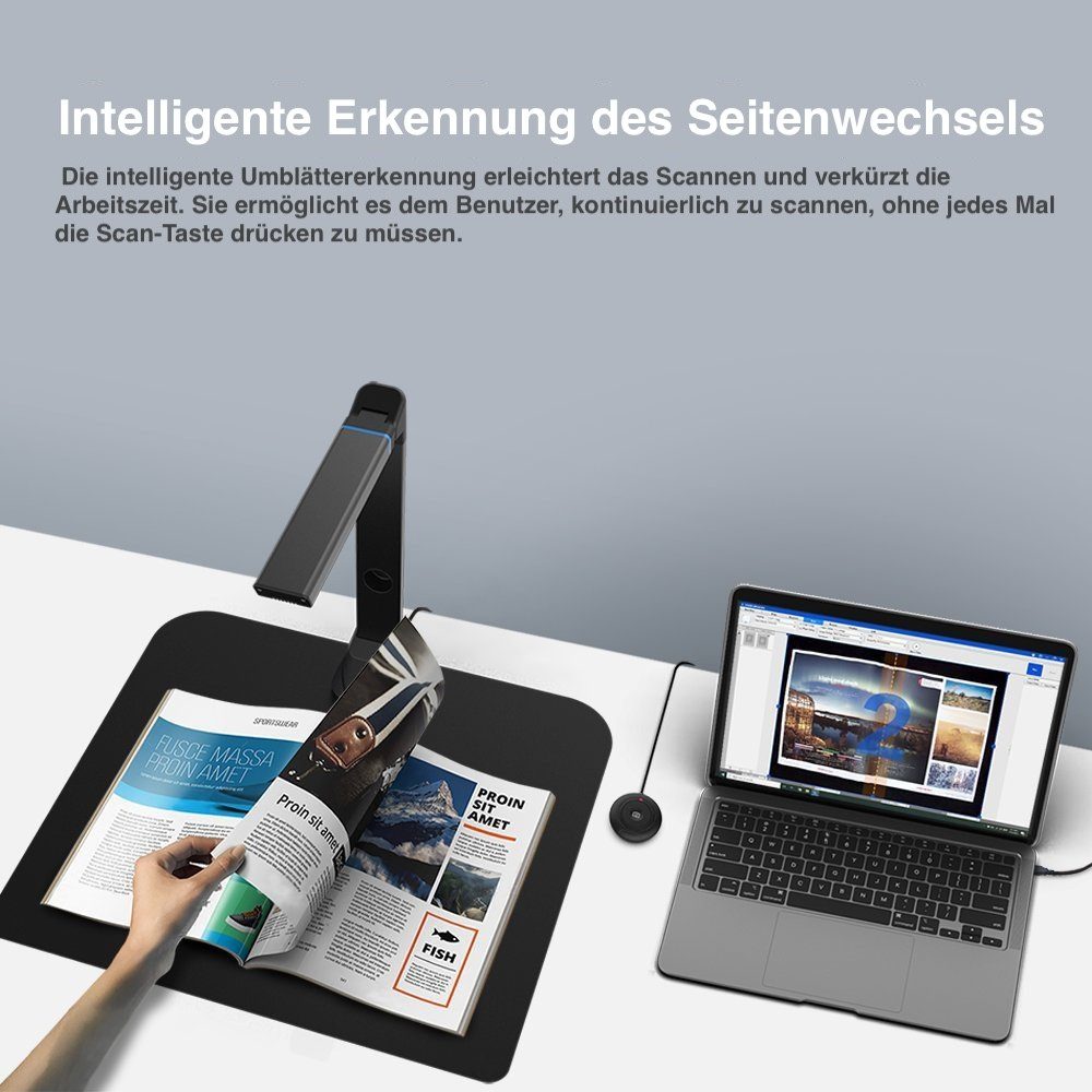 Viisan Buchscanner, Fotoscanner Dokumentenscanner