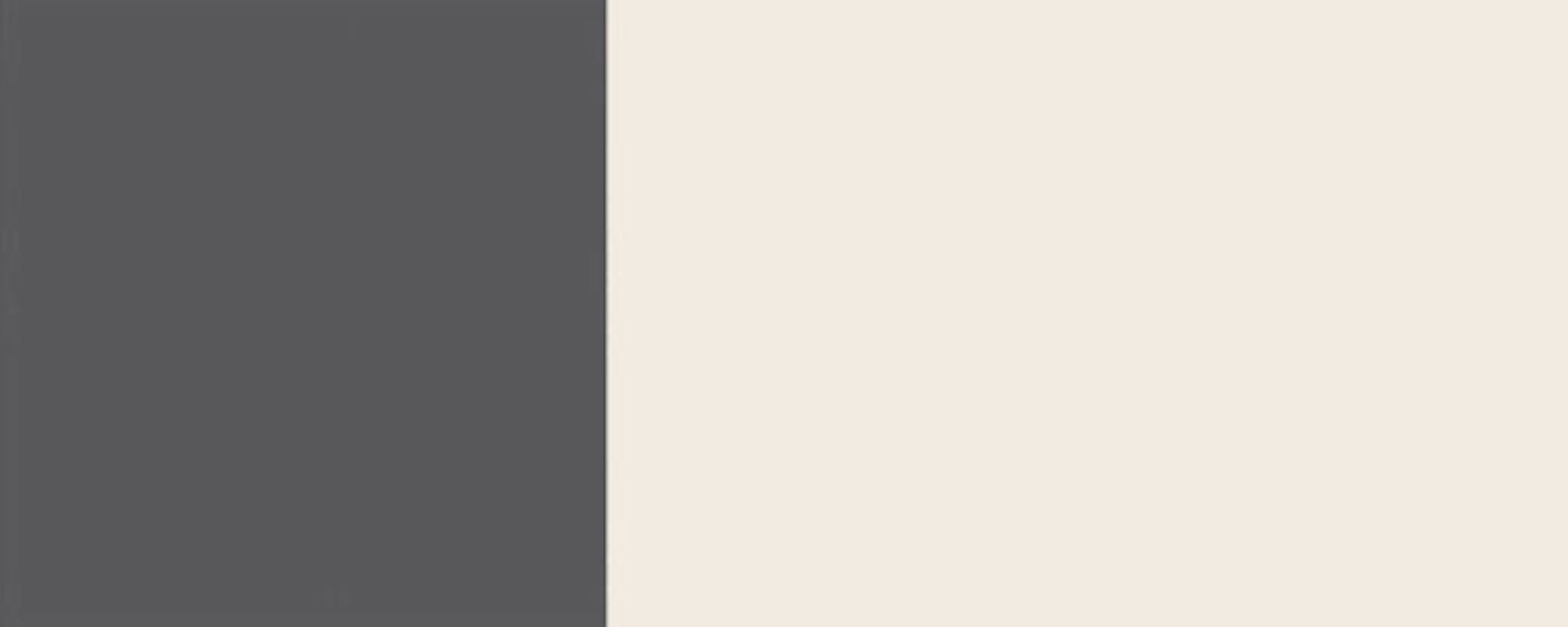 Korpusfarbe Rimini RAL Glaseinsatz Klapphängeschrank mit matt wählbar und 60cm Front- Feldmann-Wohnen 9010 reinweiß (Rimini) 1-türig