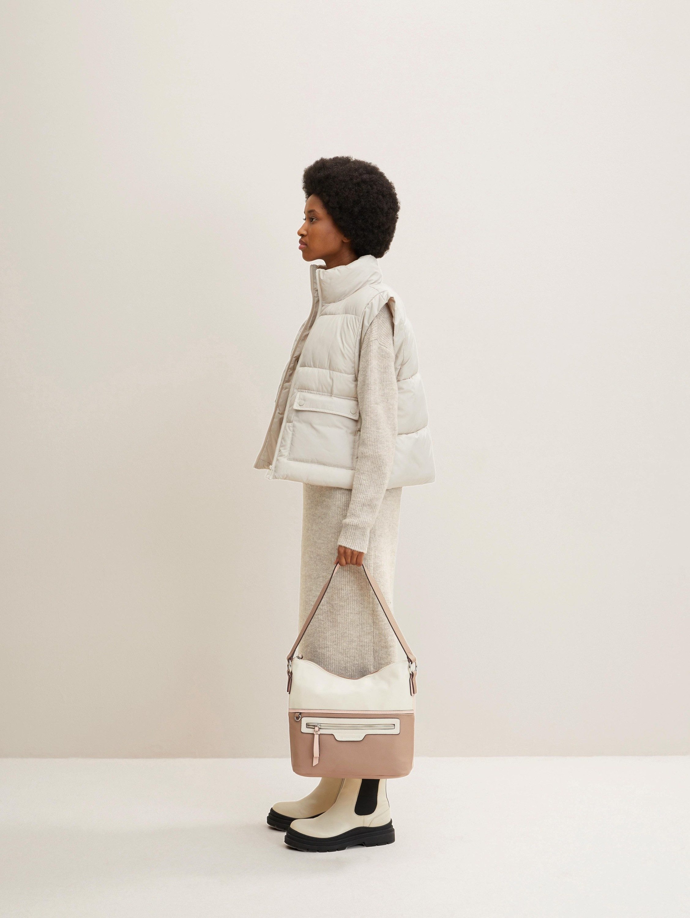 TOM TAILOR Umhängetasche Hobo Bag Jule MIXED ROSE