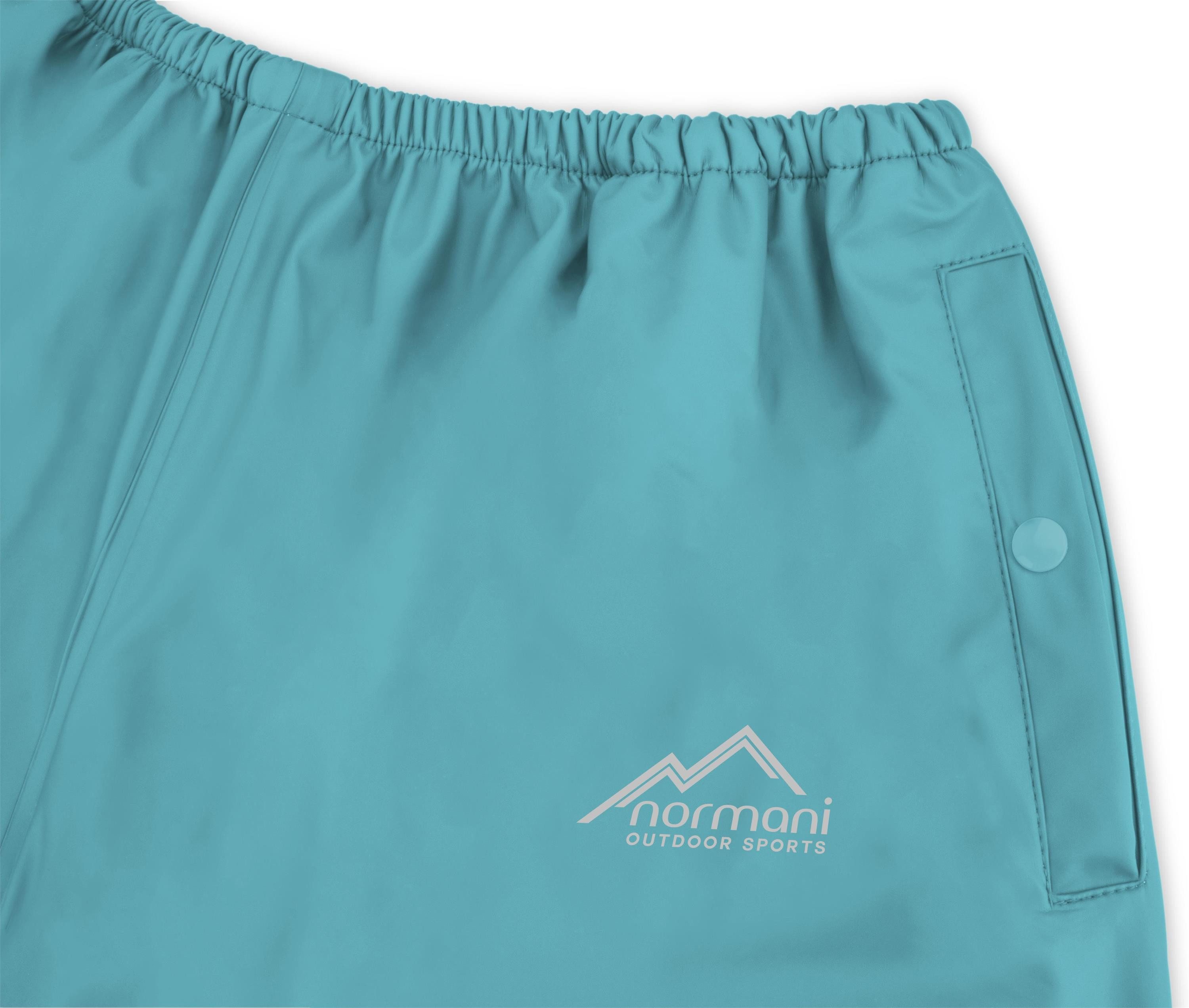 normani Regenhose Kinder Regenhose York Jungen und Mädchen - Wind- und wasserdichte Regenhose mit Reflektoren – Bild 3 von 5