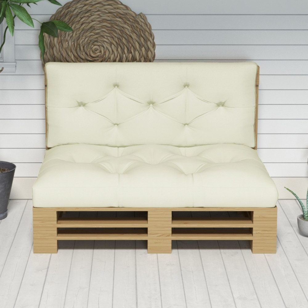 OKWISH Bankauflage Sitzpolster Sitzkissen Polsterauflage 120x80x12 cm, (1 St., Polsterkissen für Gartenstuhl Sofa Bank, vielseitige Innen & Außen), Kissenauflage mit Knopfheftung, weiche Polsterung für Sitzmöbel