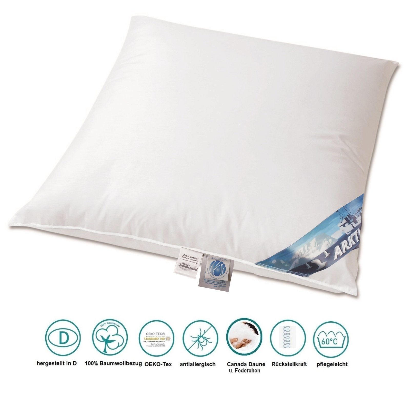 Arktic Kopfkissen Air-O-Cell 3-Kammer Daunenkissen, Seitenschläfer, günstig online kaufen