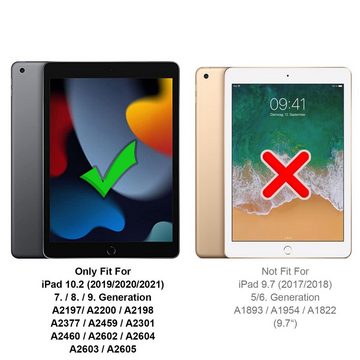 CoolGadget Tablet-Hülle Ultraleichte Schutzhülle für iPad 10.2 2019/2020/2021 25,9 cm (10,2 Zoll), Kantenschutz Slim Case für Apple iPad 10,2 7/8/9. Gen. Tablet Hülle