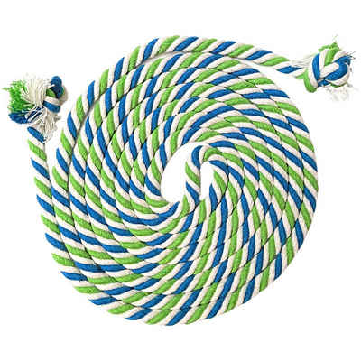 Best Sporting Springseil Springseil Multicolor aus Baumwolle und Jute, 280 cm, 100% Naturprodukt aus Baumwolle und Jute