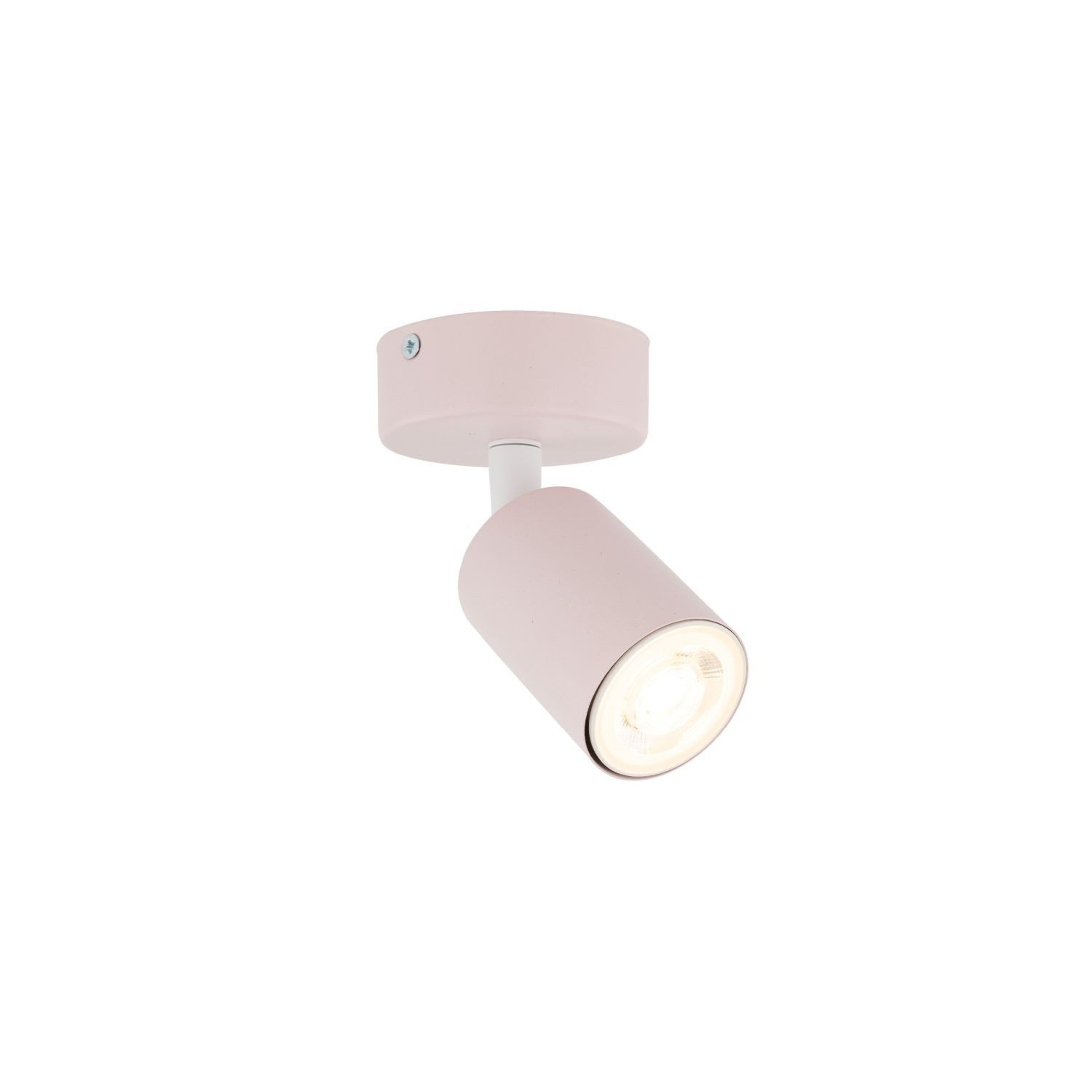 Licht-Erlebnisse Deckenstrahler JASON, ohne Leuchtmittel, Kinderzimmerlampe Rosa GU10 rund Ø 13 cm H: max. 15 cm klein