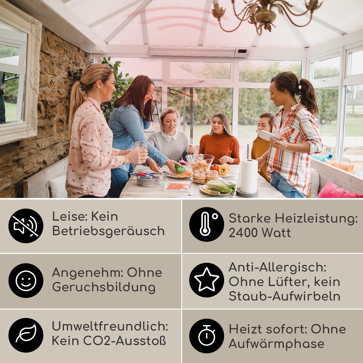 blumfeldt Terrassenstrahler CosmicBeam Plus, 2400 W günstig online kaufen