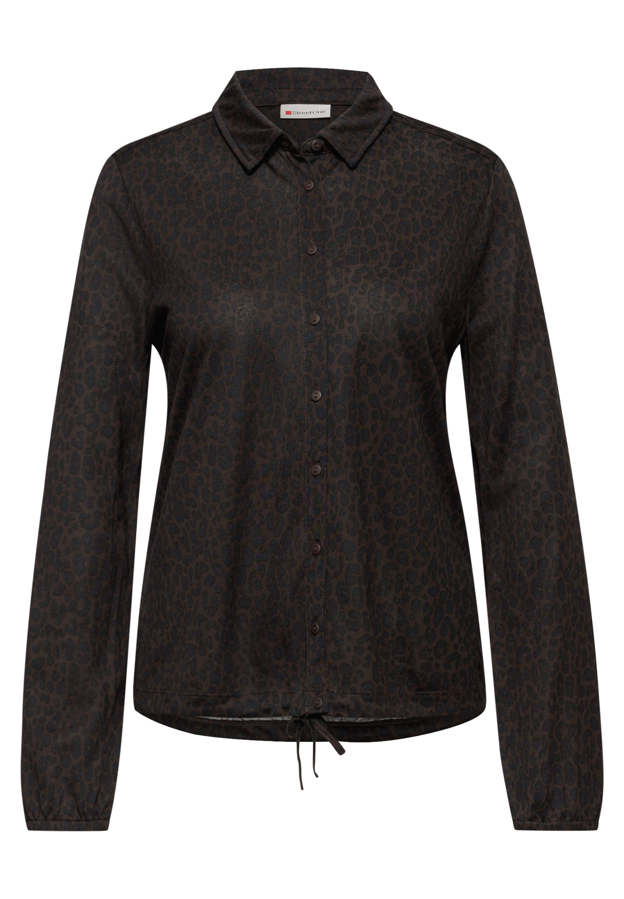 STREET ONE Langarmshirt mit Leo-Print