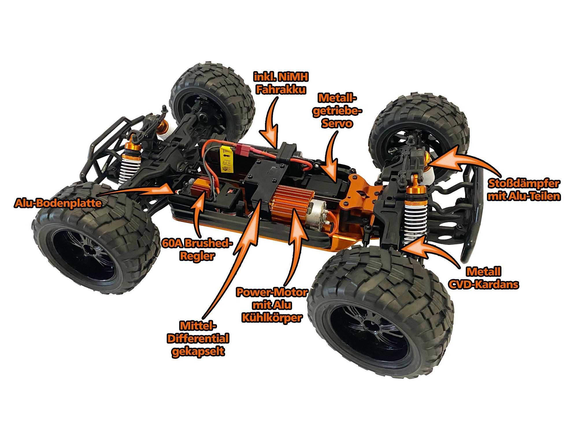 DF-Models RC-Quadrocopter DF RC BigHammer 5.1 Competition BR Monstertruck RTR