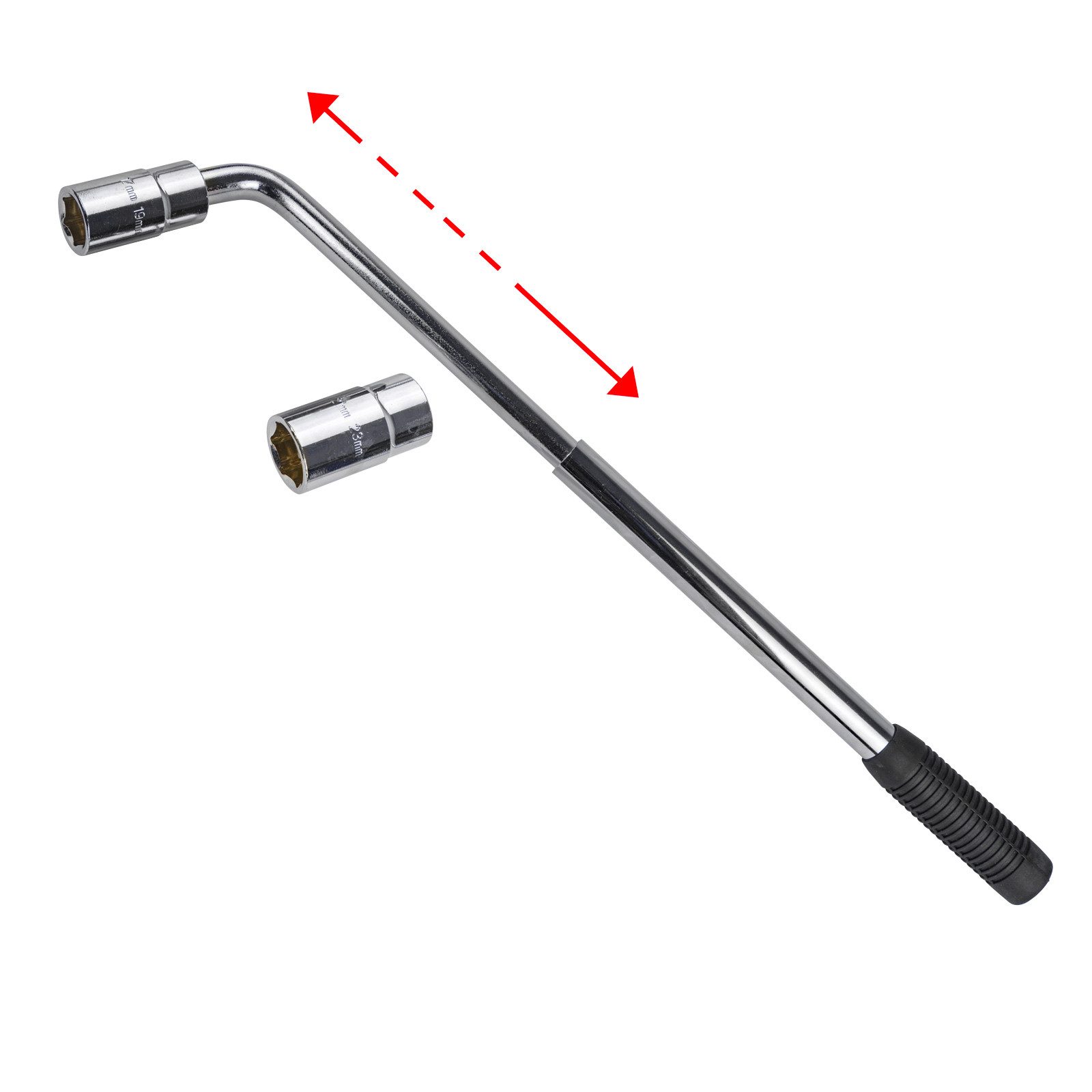 Radmutternschlüssel Radmutternschlüssel 1/2" Teleskop 350-530 mm