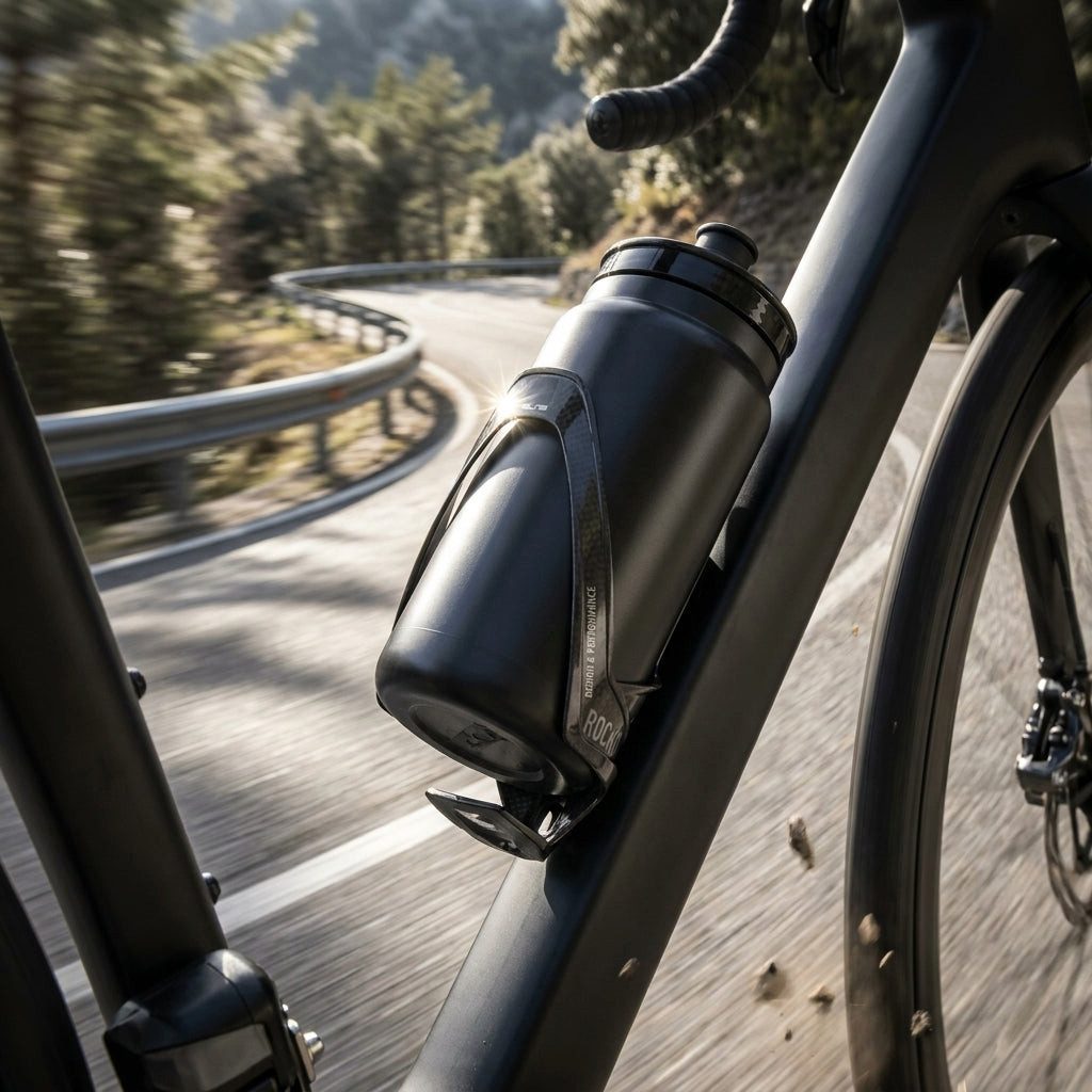 Elite Fahrrad-Flaschenhalter Elite Trinkflaschenhalter Rocko Carbon schwarz matt