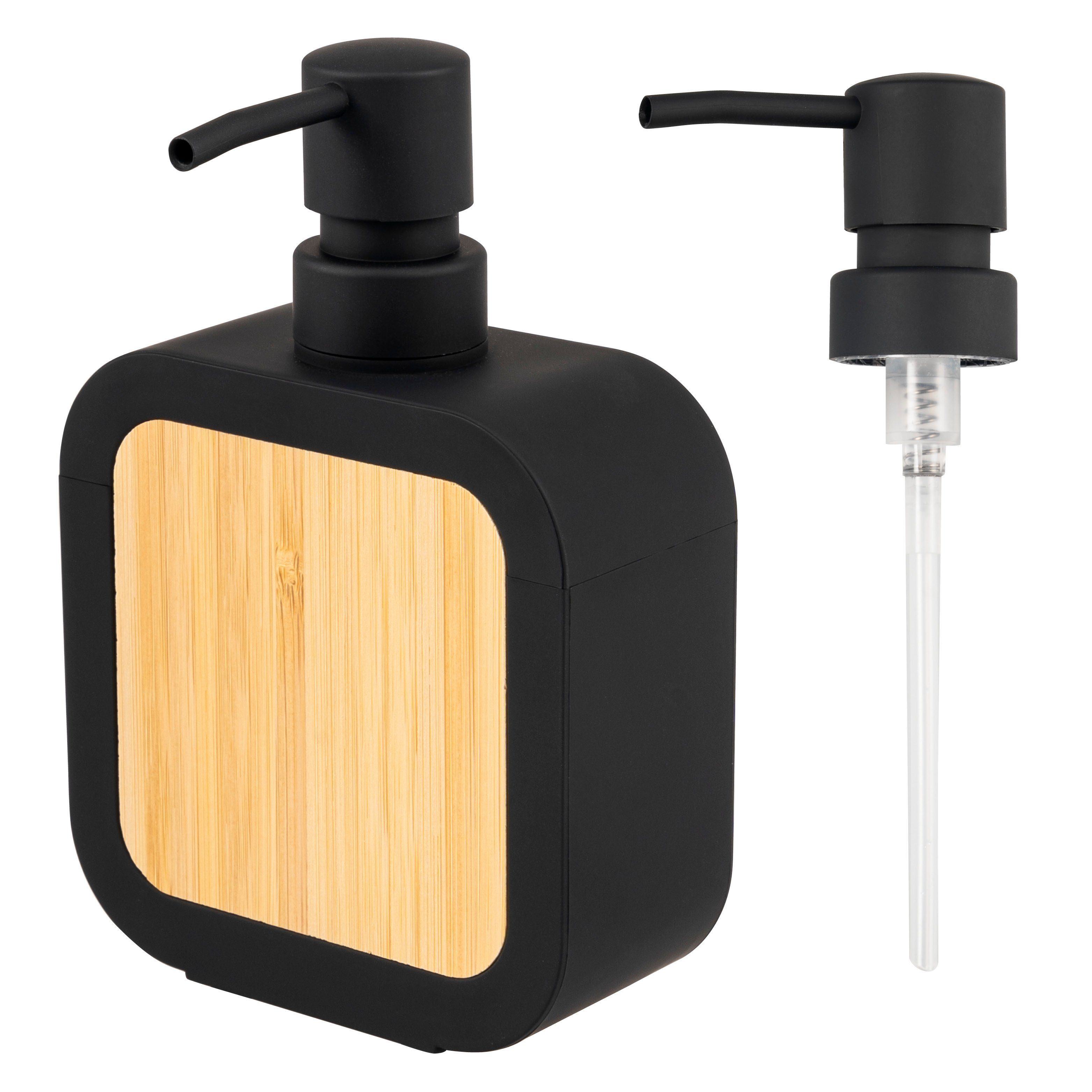 eluno Seifenspender für 300 ml Flüssigseife, mit Bambus und Kratzschutz günstig online kaufen