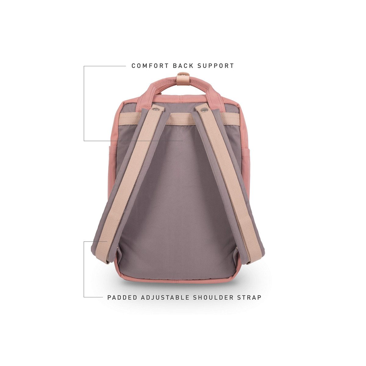 Doughnut Reisetasche Schulrucksack für Erwachsene in lila (1-tlg)
