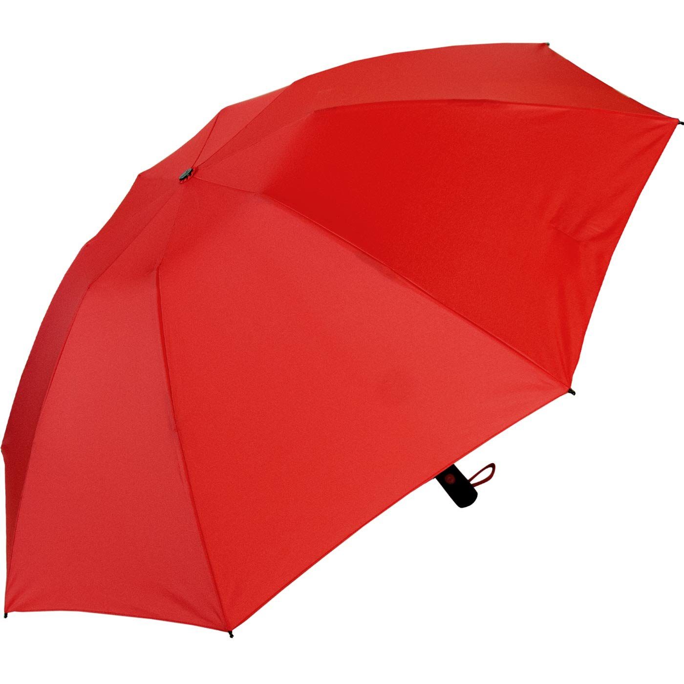 iX-brella Taschenregenschirm Reverse umgekehrt öffnender Fiberglas-Automatikschirm, mit bunten stabilen Speichen
