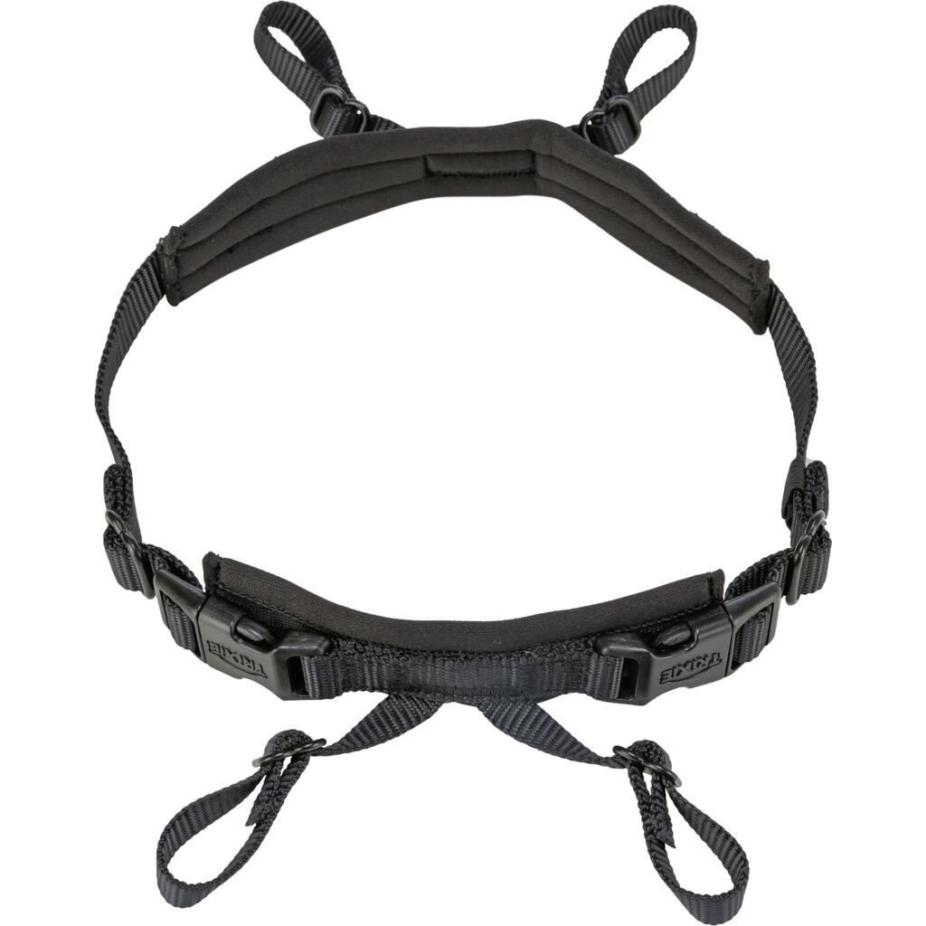 TRIXIE Hunde-Erziehungsgeschirr Panik-Adapter Stay für Geschirre - schwarz - 46–72 cm/20 mm, Nylon