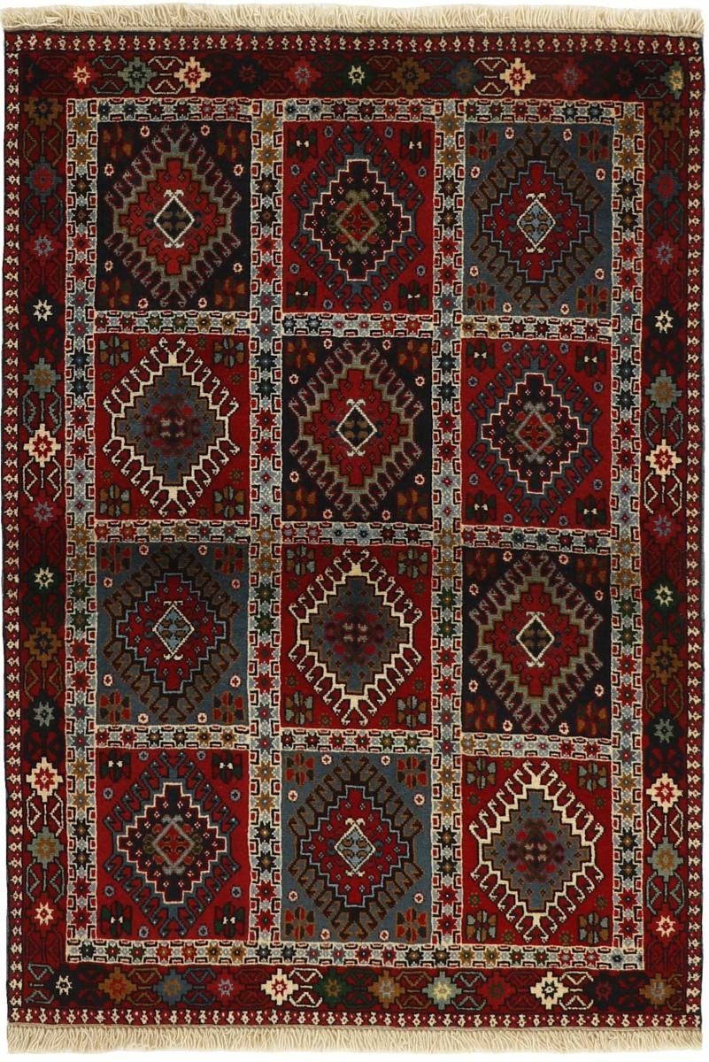 Orientteppich Yalameh 103x149 Handgeknüpfter Orientteppich / Perserteppich, Nain Trading, rechteckig, Höhe: 12 mm