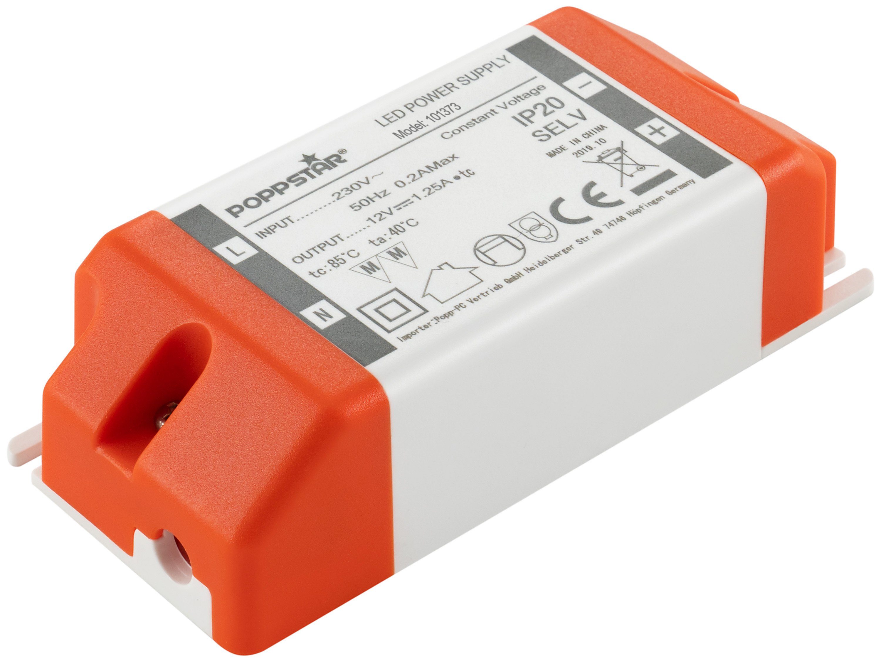 LED Transformator 230V AC / 12V DC 1,25A LED Trafo