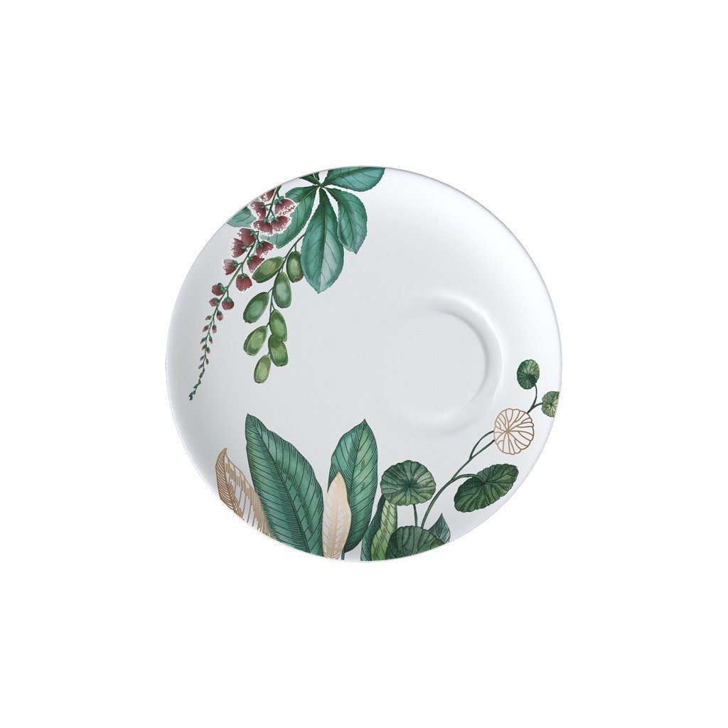 Villeroy & Boch Signature Untertasse Avarua Espressountertasse, 14,5cm, weiß/bunt, (1 St), Premium Bone Porcelain, 1 Stck, spülmaschinenfest, Made in Germany