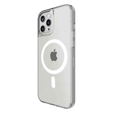 SKECH Handyhülle »Crystal MagSafe Case« Apple iPhone 12 Pro Max, [Apple iPhone 12 Pro Max MagSafe Hülle, Durchsichtige TPU Schutzhülle, Wireless Charging & MagSafe kompatibel, Displayschutz durch erhöhten Rand] transparent