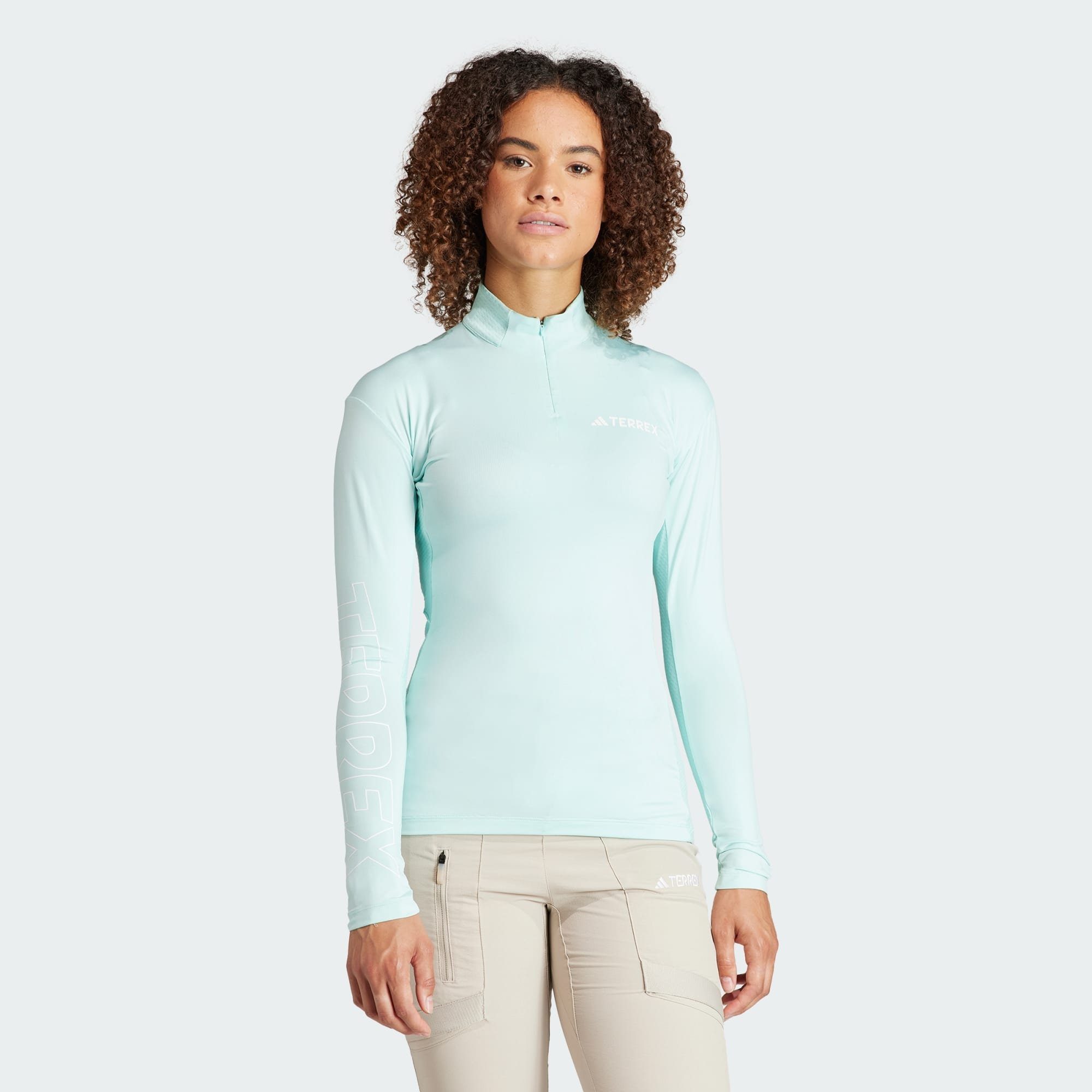 adidas TERREX Funktionstop TERREX XPERIOR LONGSLEEVE Semi Flash Aqua