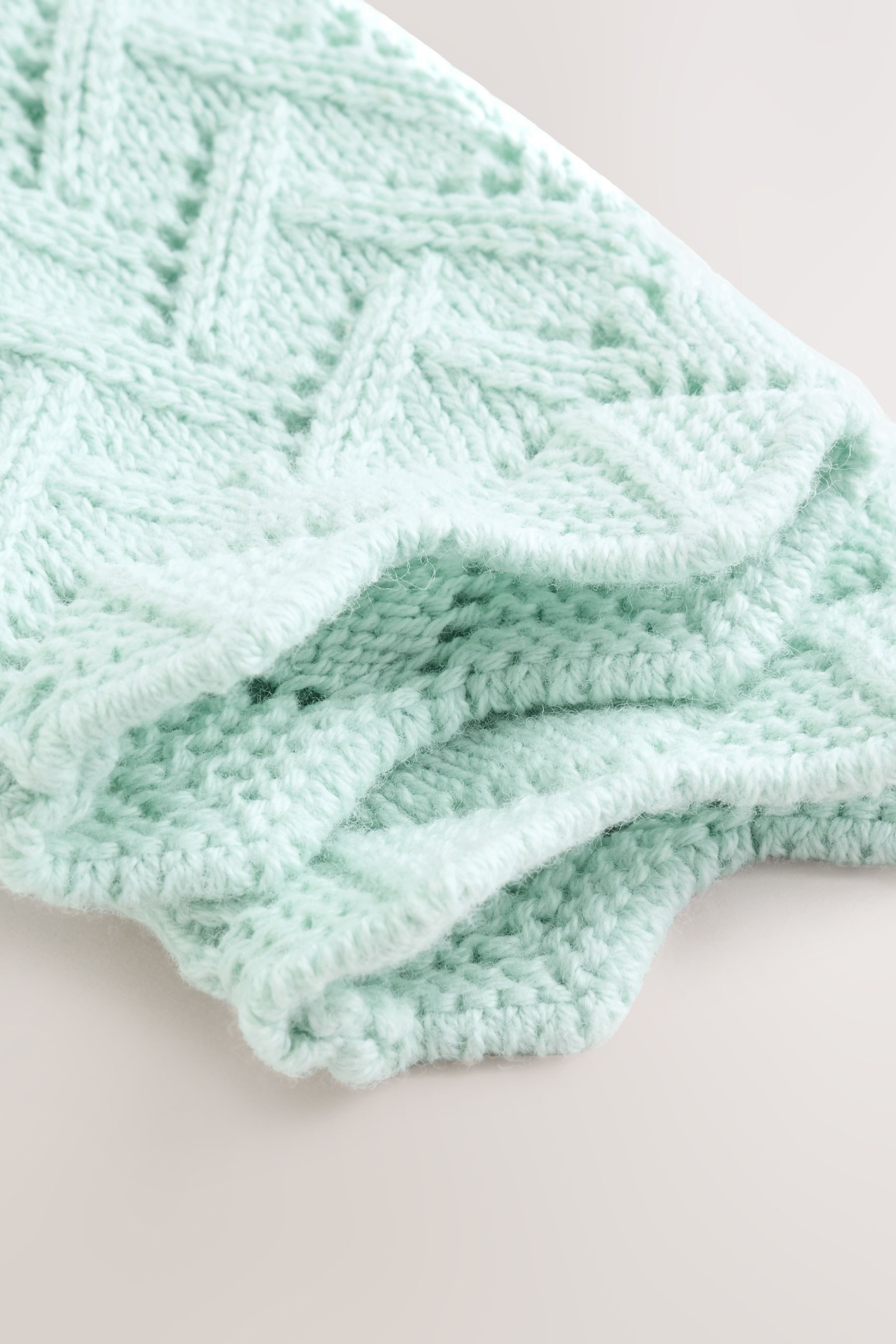Next Strickjacke Strickjacke mit Lochmuster für Babys (1-tlg)