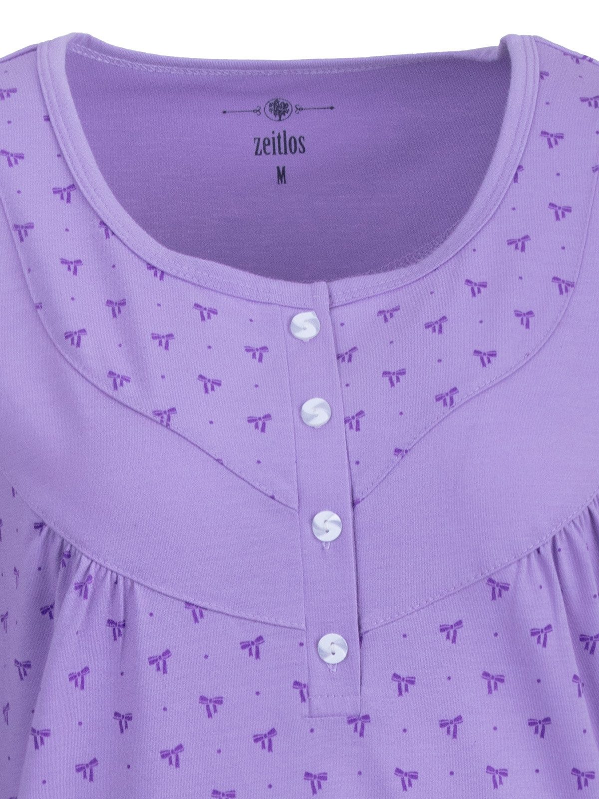 zeitlos Nachthemd Nachthemd Langarm - Helene Schleife