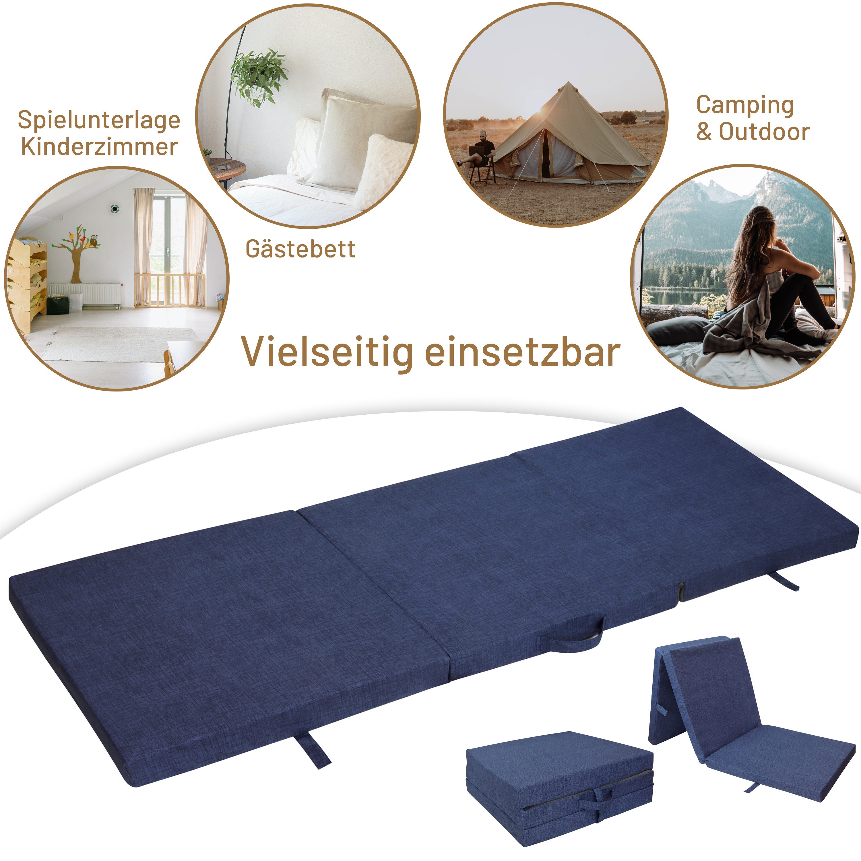 Klappmatratze Faltmatratze, RelaxXL, 7 cm hoch, günstig online kaufen