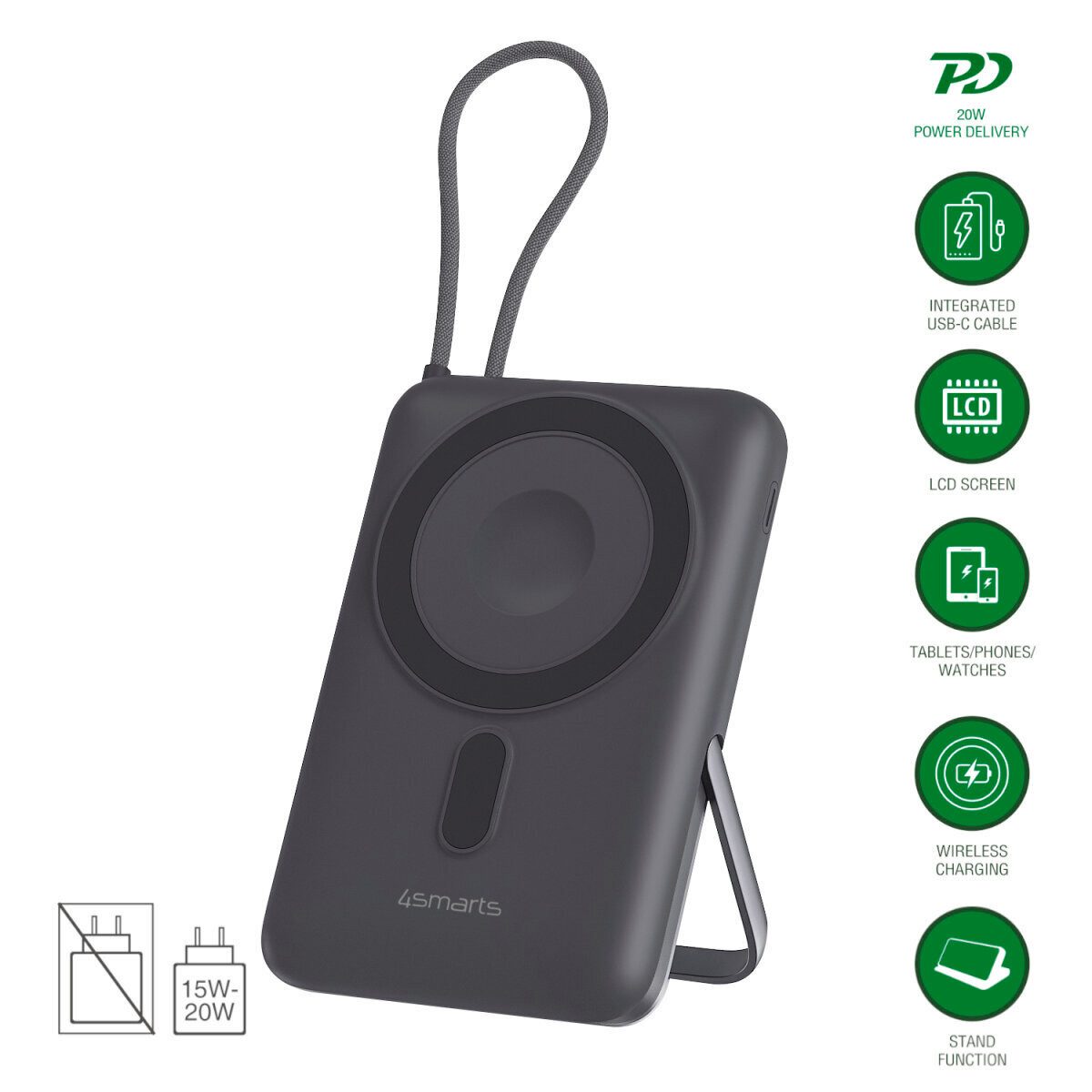 4smarts WirelessPowerbank Enterprise Pocket Powerbank (3,85 V)
