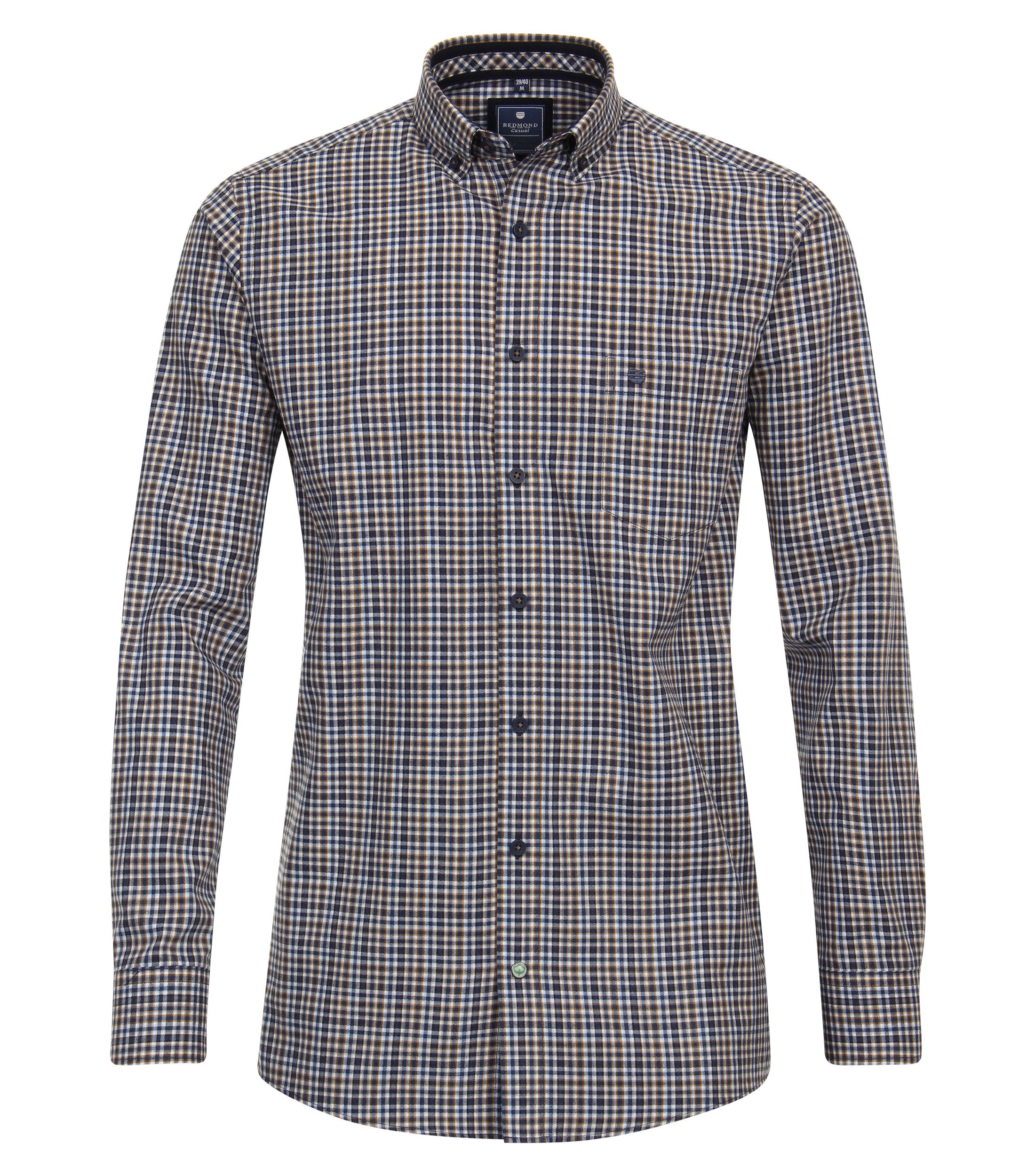 Langarmhemd kariert Modern Fit