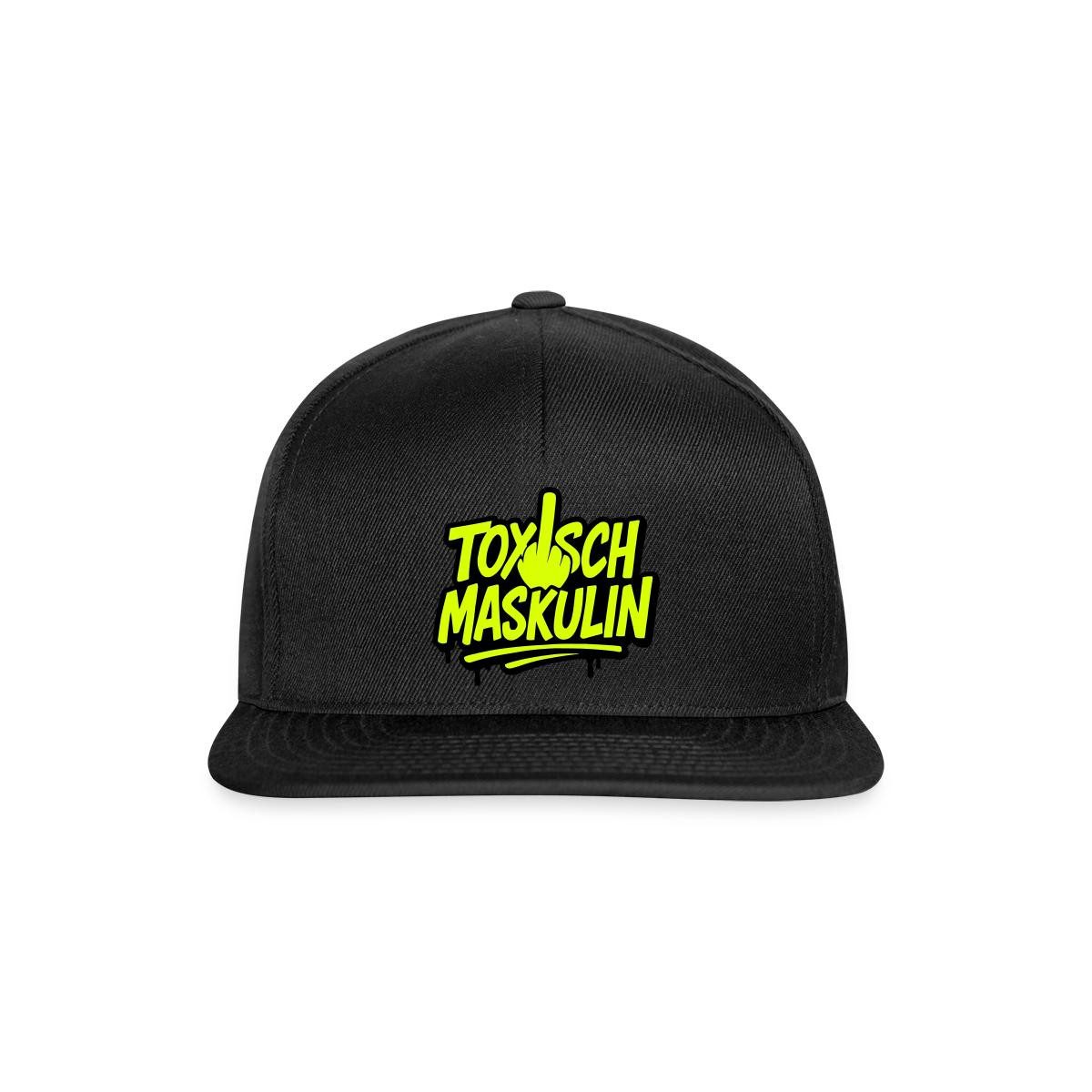 Spreadshirt Snapback Cap Toxisch Maskulin Statement Trash TV Snapback Cap (1-St)