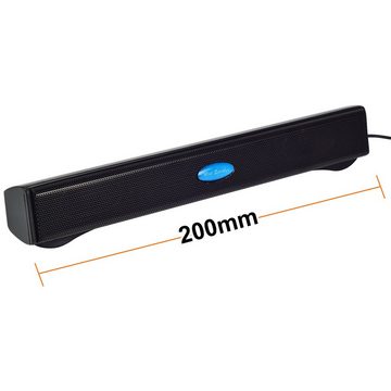Daskoo Multimedia USB Mini Speaker Boxen Lautsprecher Stereo Für PC Laptop Soundbar