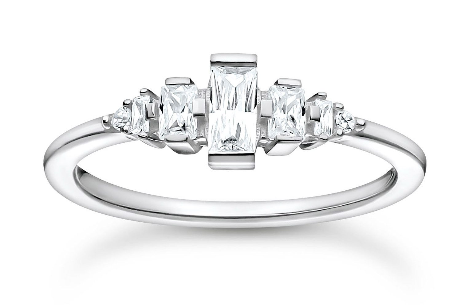 THOMAS SABO Silberring DamenVintage Silber Weiße Steine
