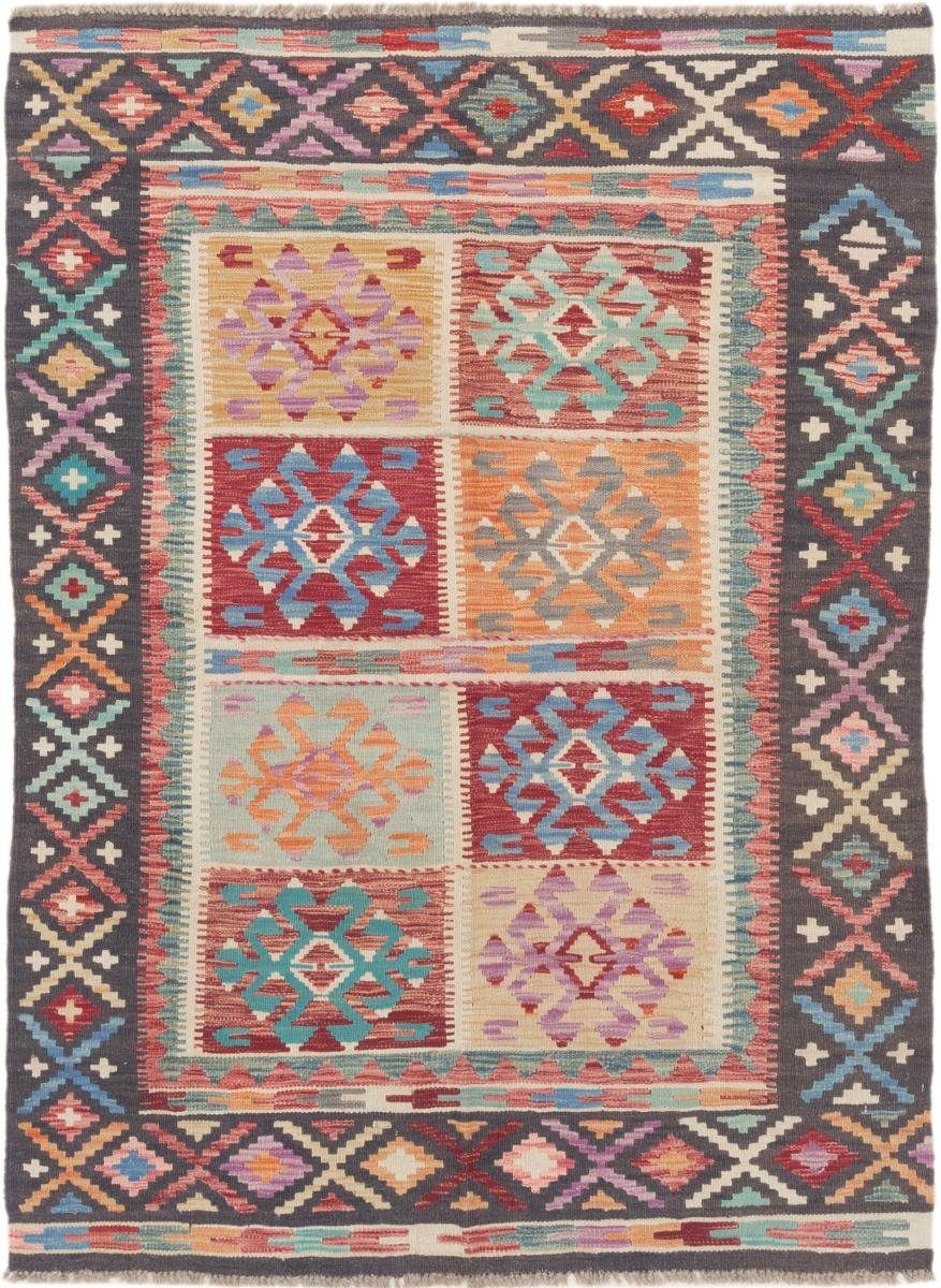 Orientteppich Kelim Afghan 121x168 Handgewebter Orientteppich, Nain Trading, rechteckig, Höhe: 3 mm