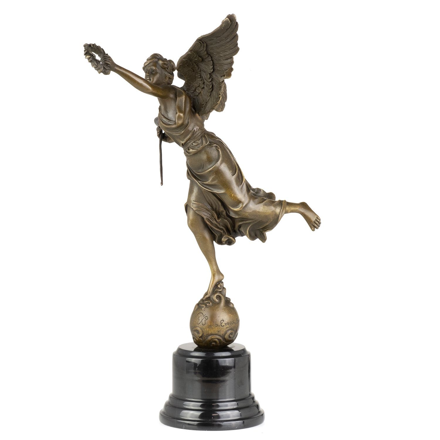 Viktoria Siegessäule, Statue Skulptur Moritz Figuren Antik-Stil Skulpturen Siegesgöttin Bronzefigur