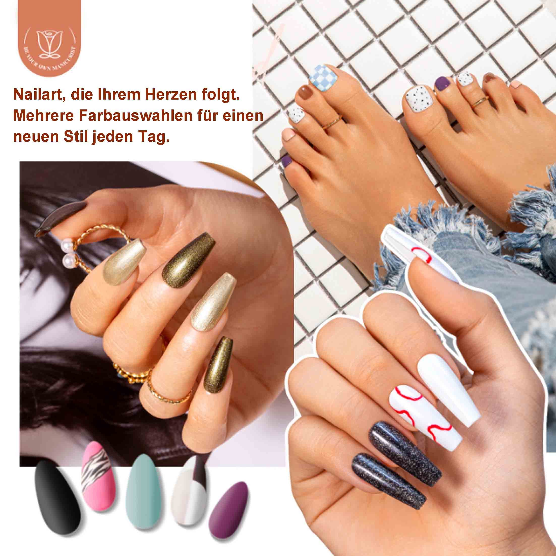 KINSI UV-Nagellack-Set Nagellack-Set 23 Flaschen, 20 Farbgele + 3 Funktionsgele,DIY Matching, 23-tlg., Tierfreundlich, ohne Zusatz von Schadstoffen, lang anhalt – Bild 3 von 5