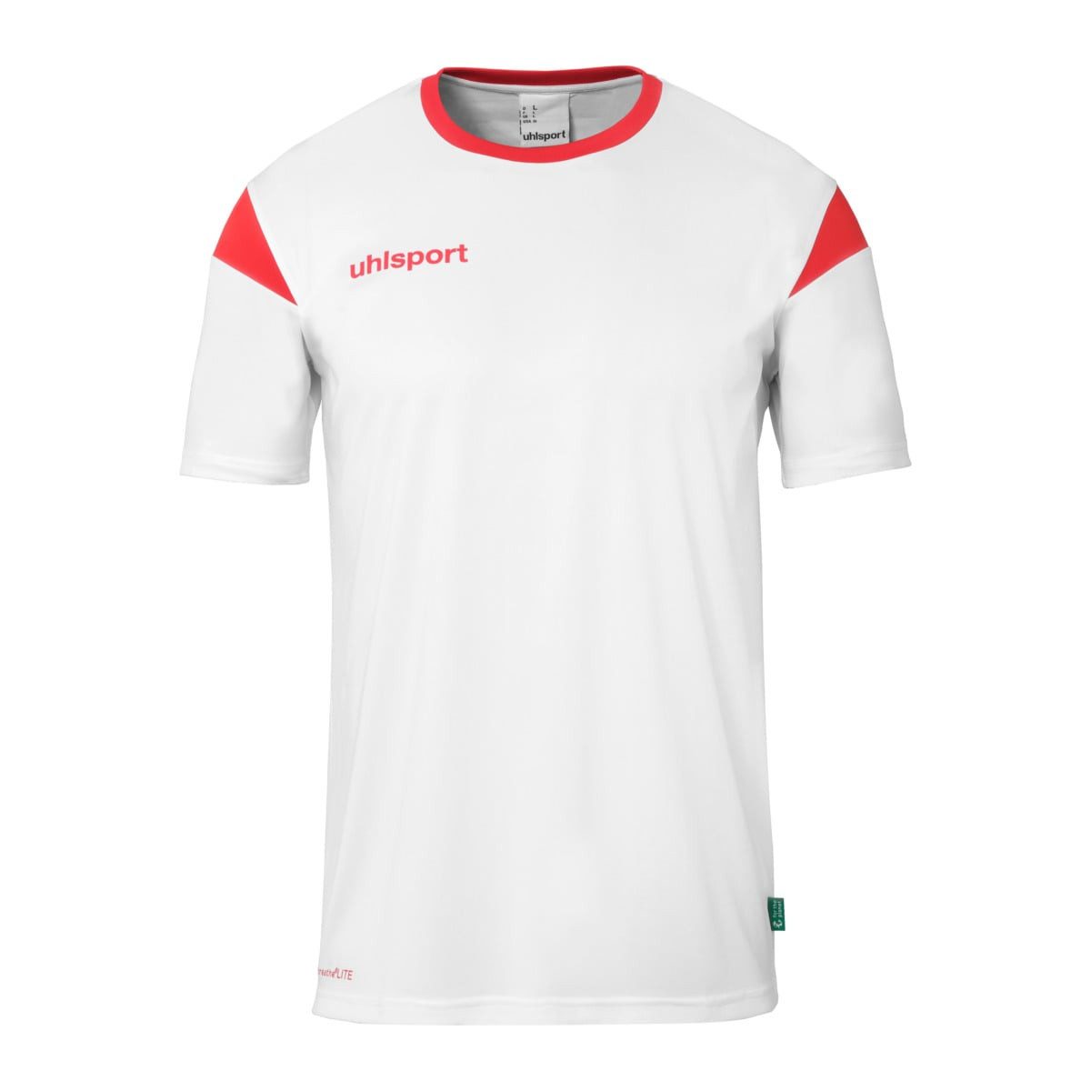 uhlsport T-Shirt Squad 27 (100% Polyester) weiss/rot Herren