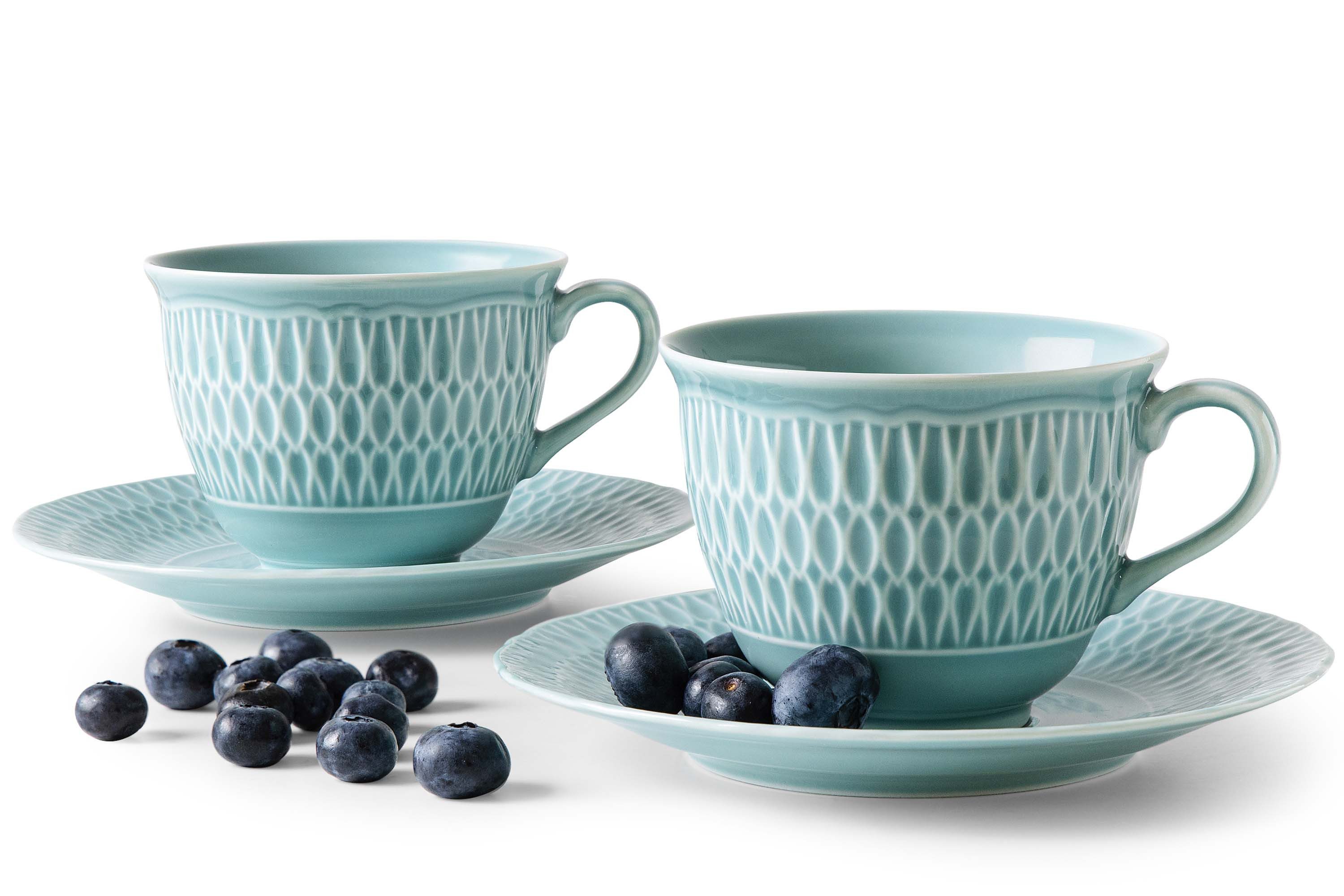 Kaffeeservice CMIELOW SOFIA Kaffeetassen-Set, Hochwertiges Premium-Hartporzellan