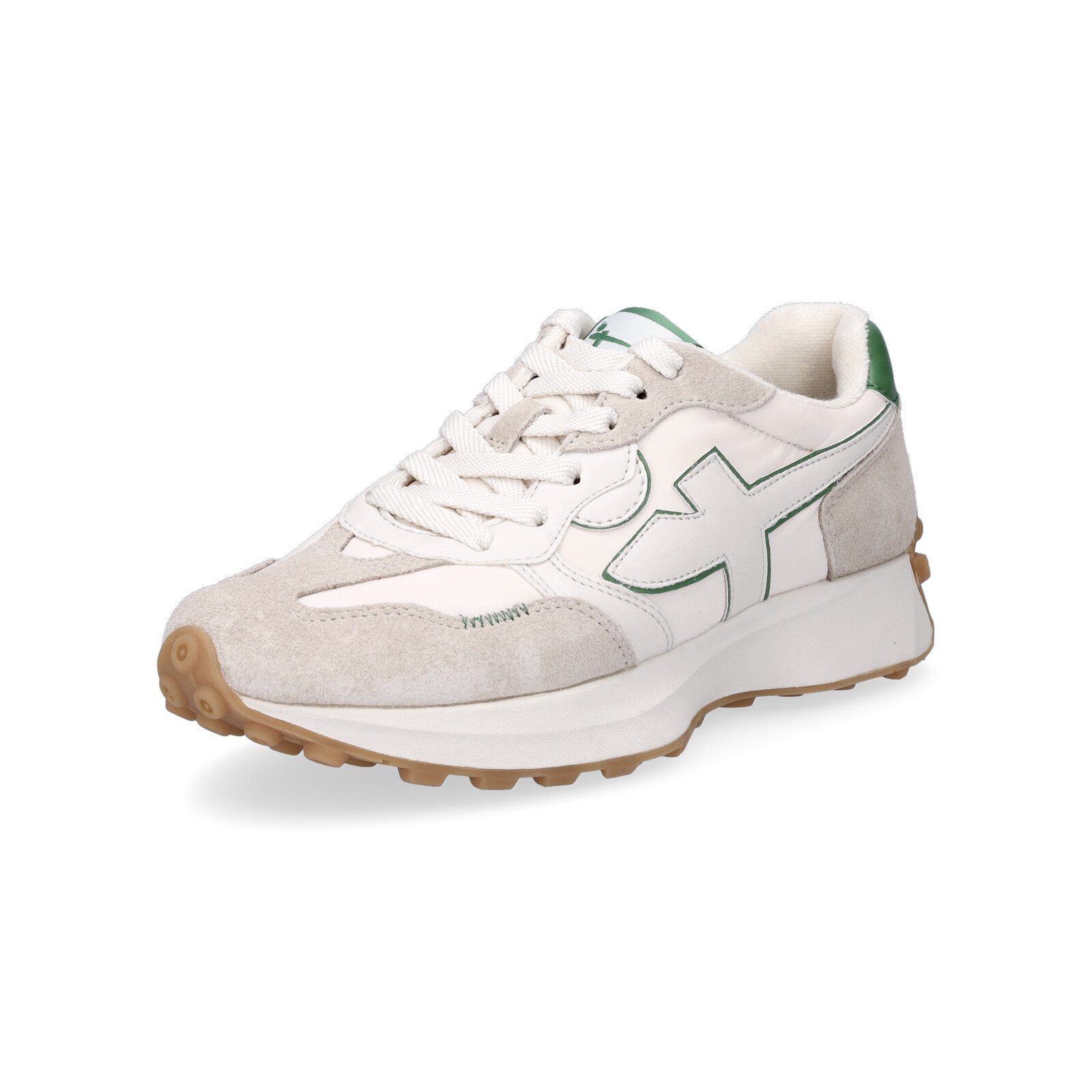Tamaris Damen Sneaker beige grün Sneaker