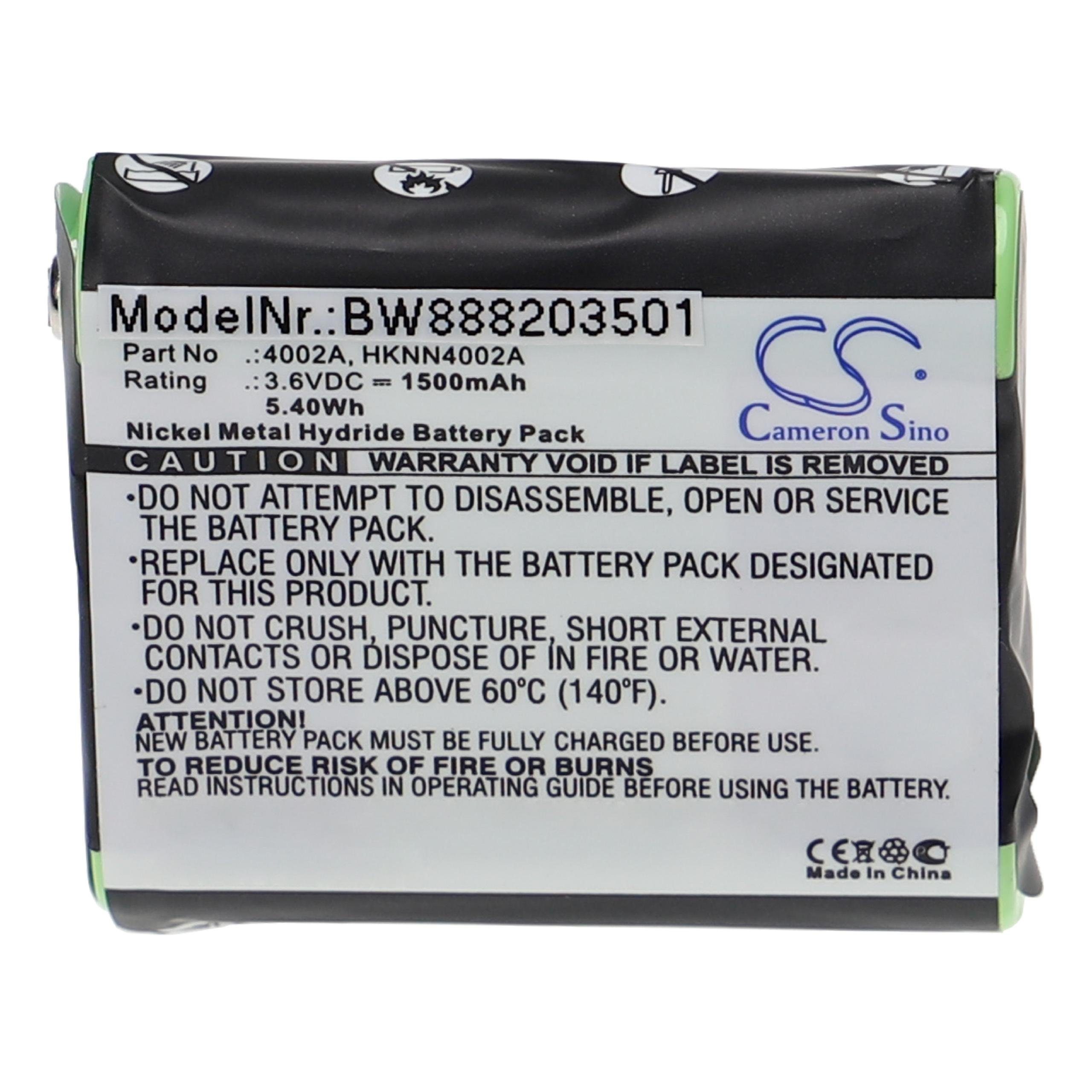 vhbw Ersatz für Motorola KEBT-071-A, KEBT-071-B, KEBT-071-C, KEBT-071-D, Akku 1500 mAh