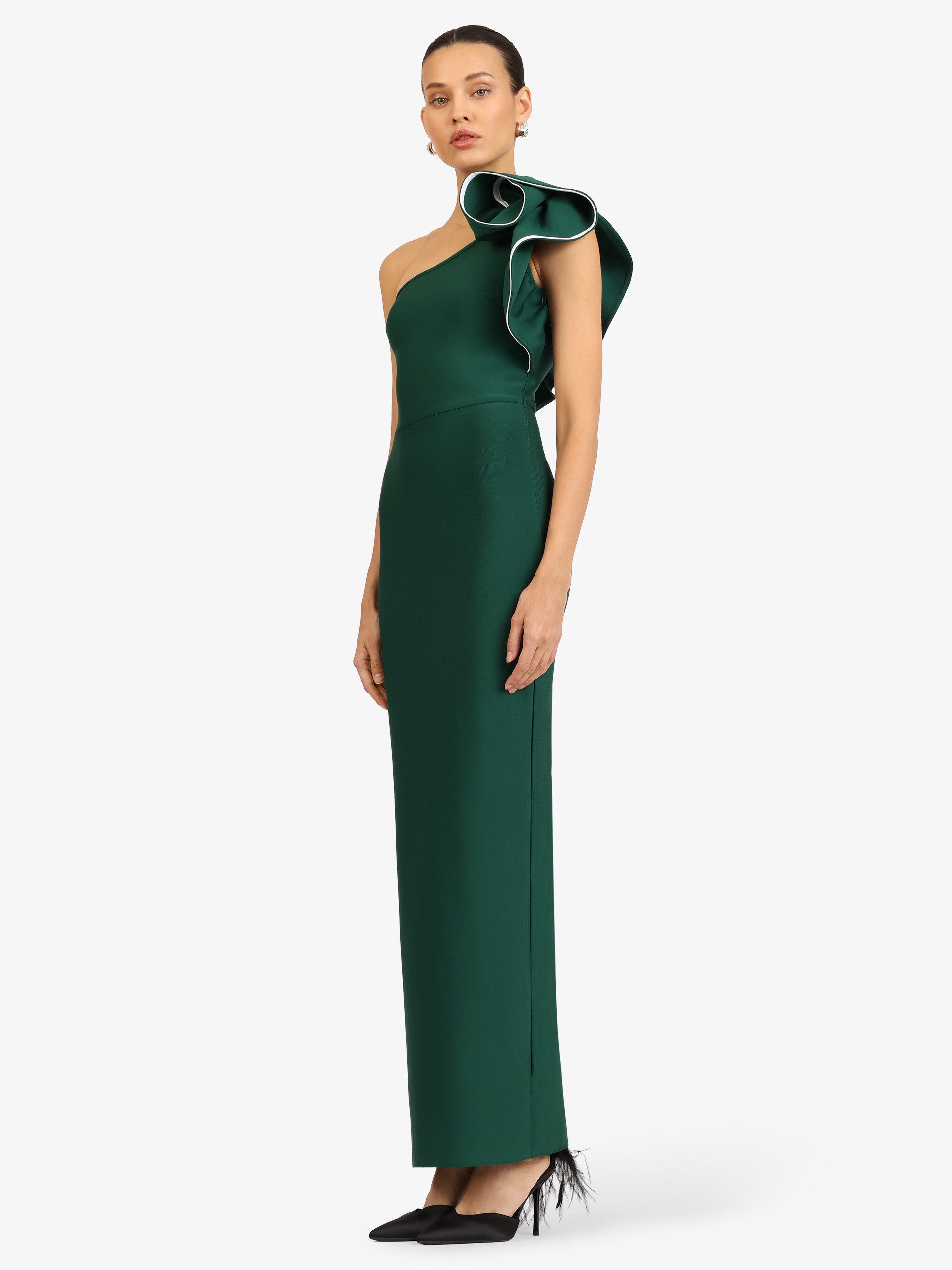 Kraimod Abendkleid in Maxilänge mit One-Shoulder-Detail